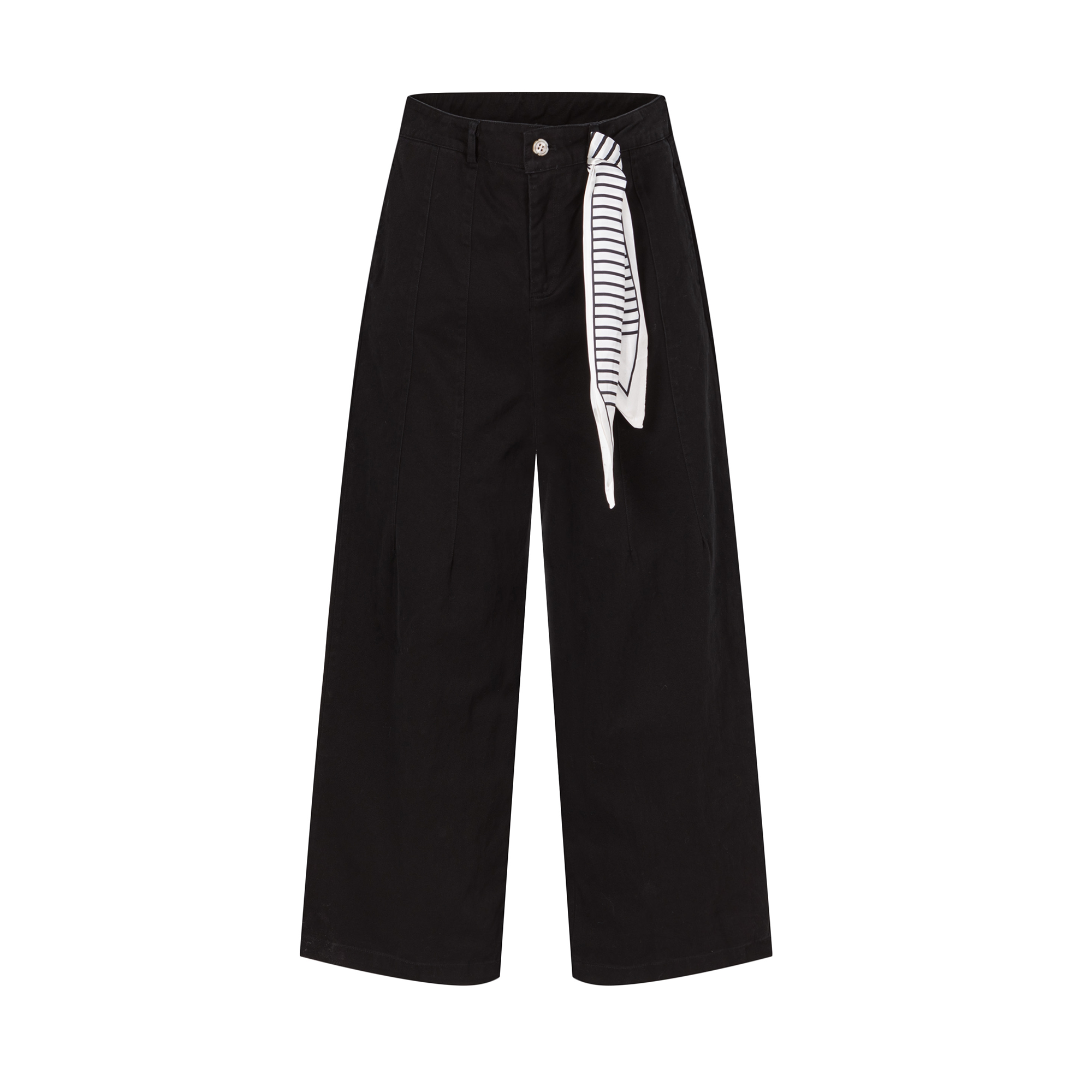 OVDY Retro Washed Stripe-Tie Wide-Leg Pants, premium urban and streetwear designers apparel on PROJECTISR.com, DVDY