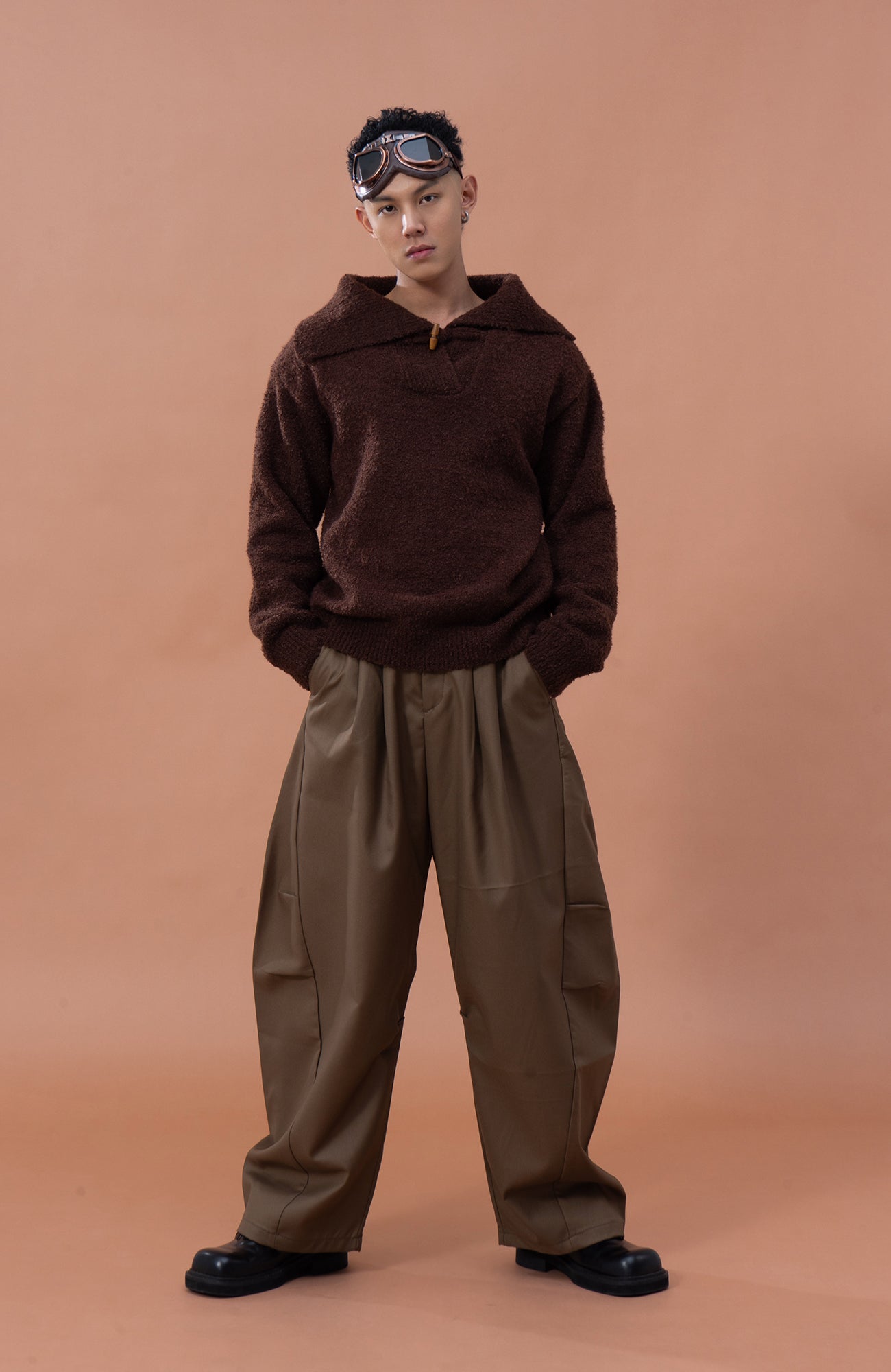 CLP Wool -Blend Toggle-Neck Knit Pullover, premium urban and streetwear designers apparel on PROJECTISR.com, CLP