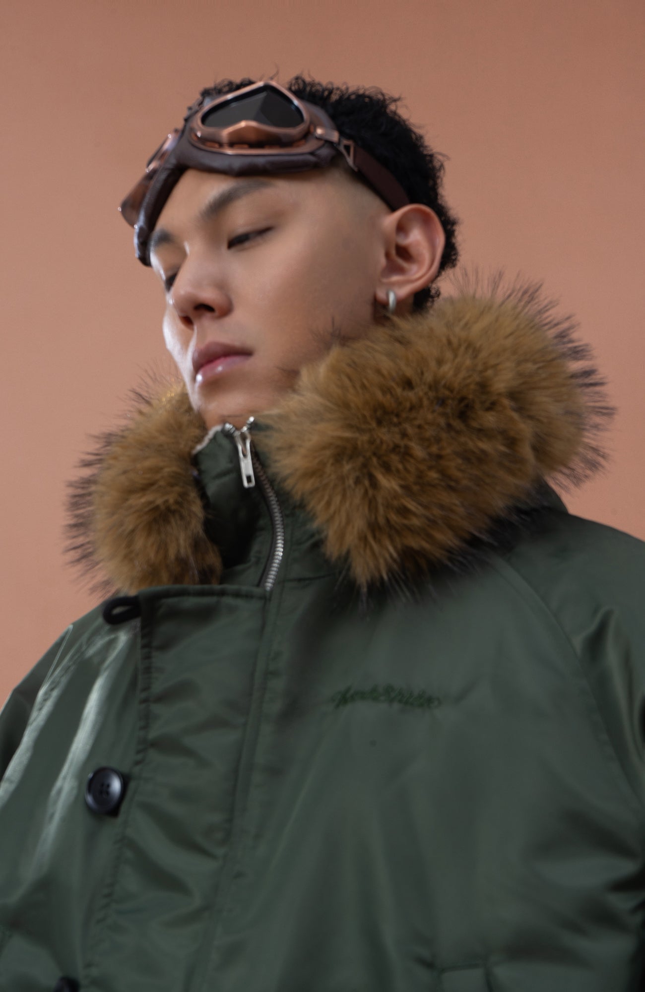 CLP Faux Fur Collar Puffer Parka, premium urban and streetwear designers apparel on PROJECTISR.com, CLP