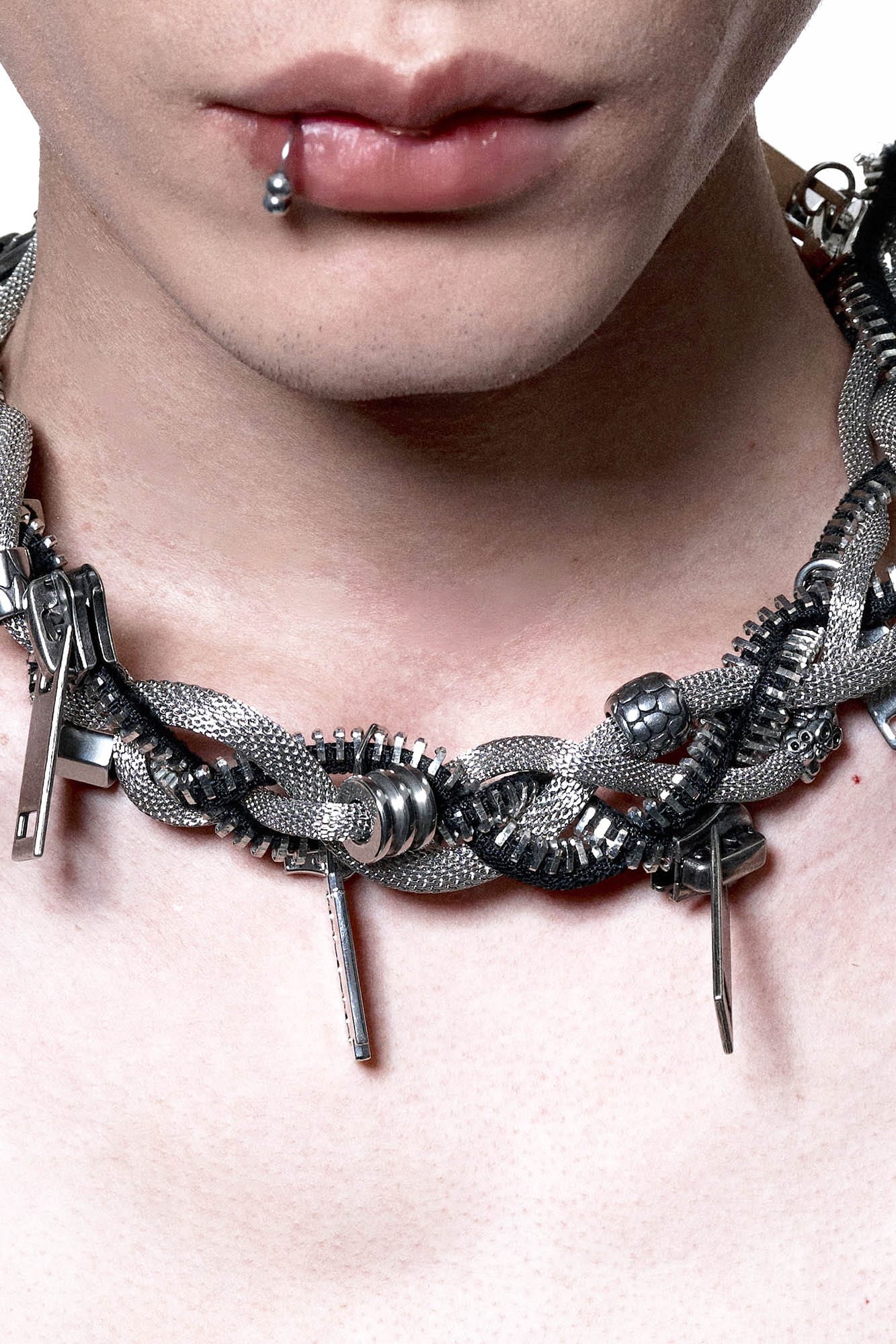 ILLUSORY The Devour Coil Necklace, premium urban and streetwear designers apparel on PROJECTISR.com, ILLUSORY