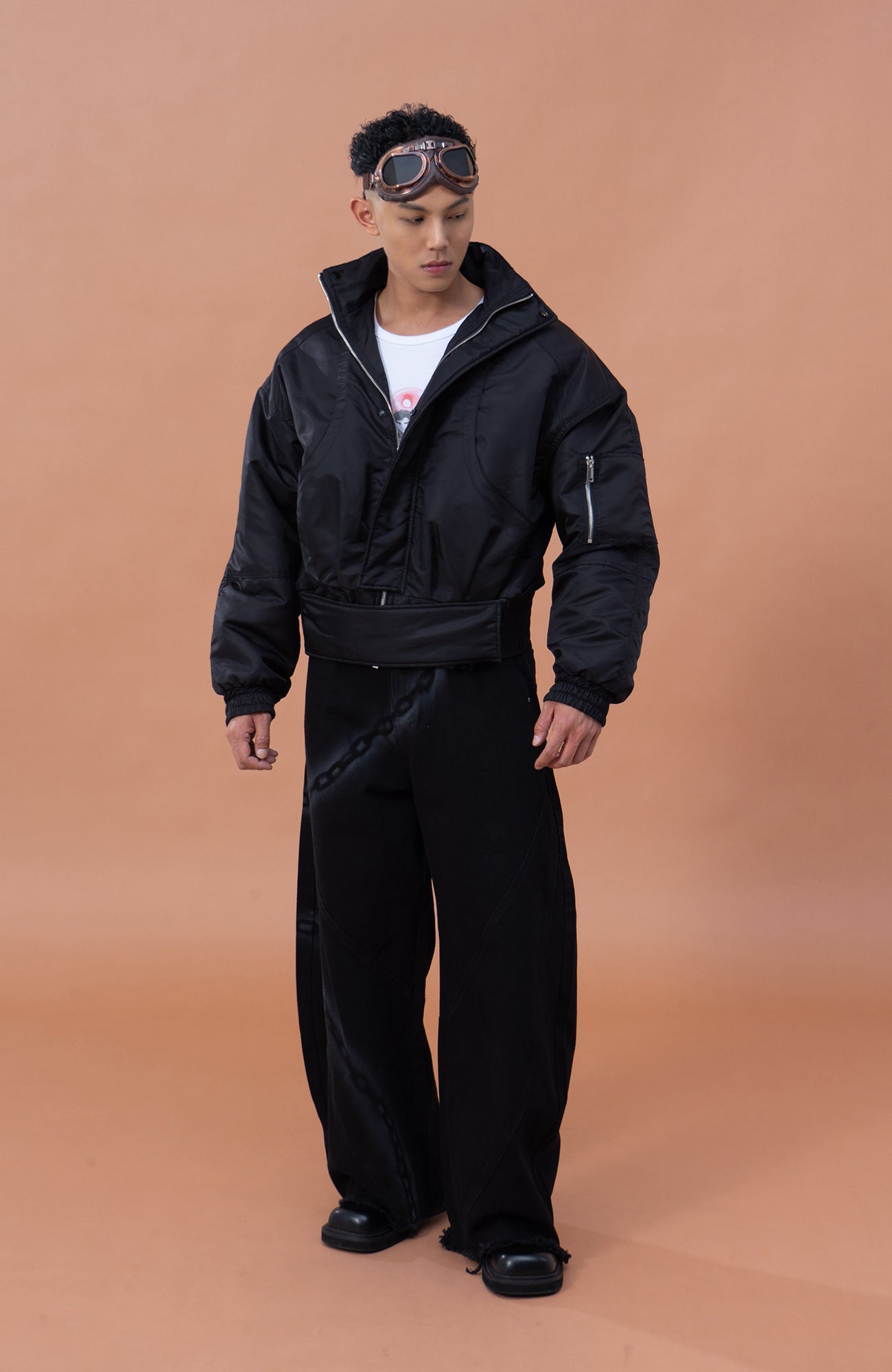 CLP Raglan Cropped Puffer Jacket, premium urban and streetwear designers apparel on PROJECTISR.com, CLP