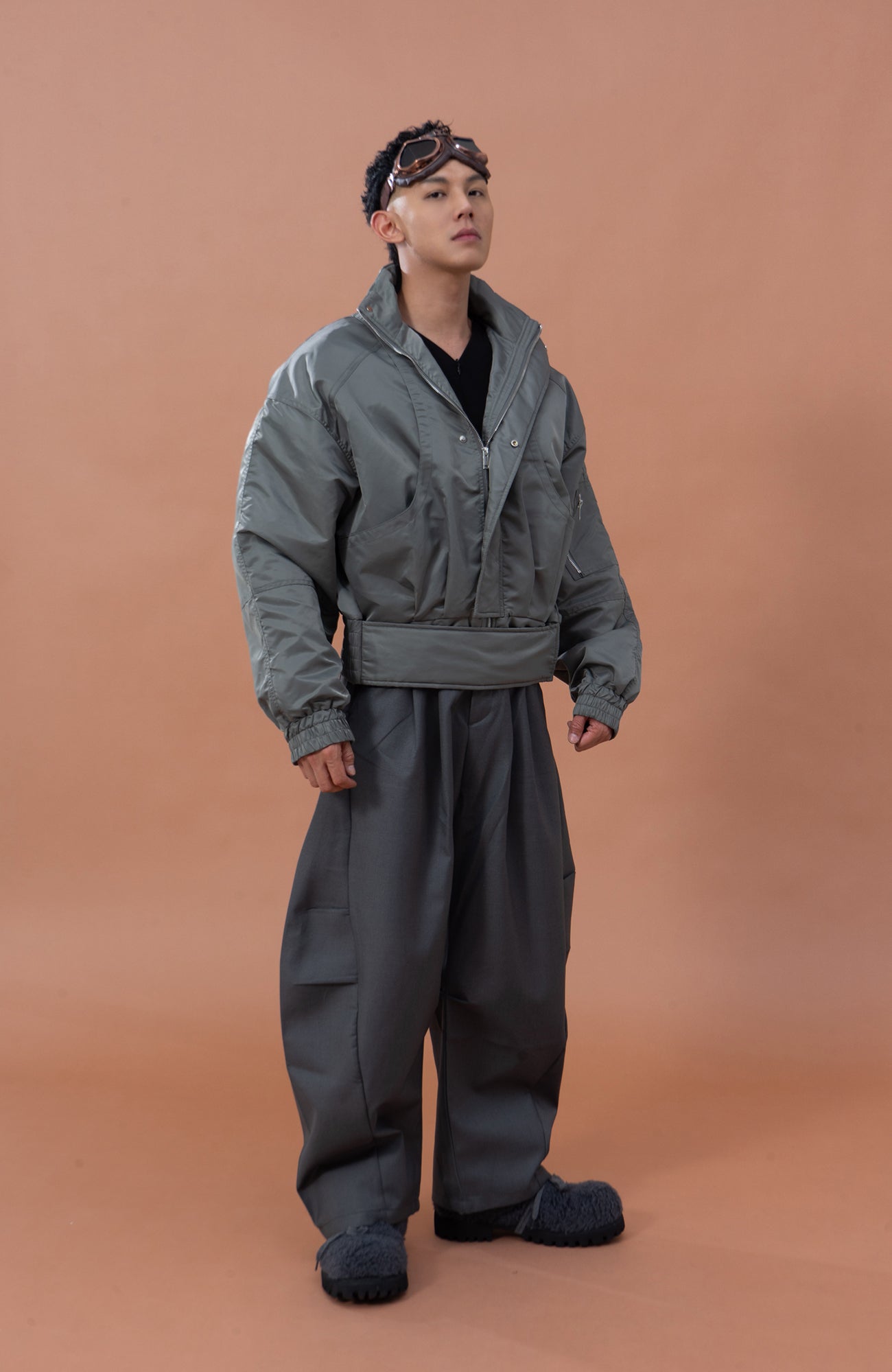 CLP Raglan Cropped Puffer Jacket, premium urban and streetwear designers apparel on PROJECTISR.com, CLP