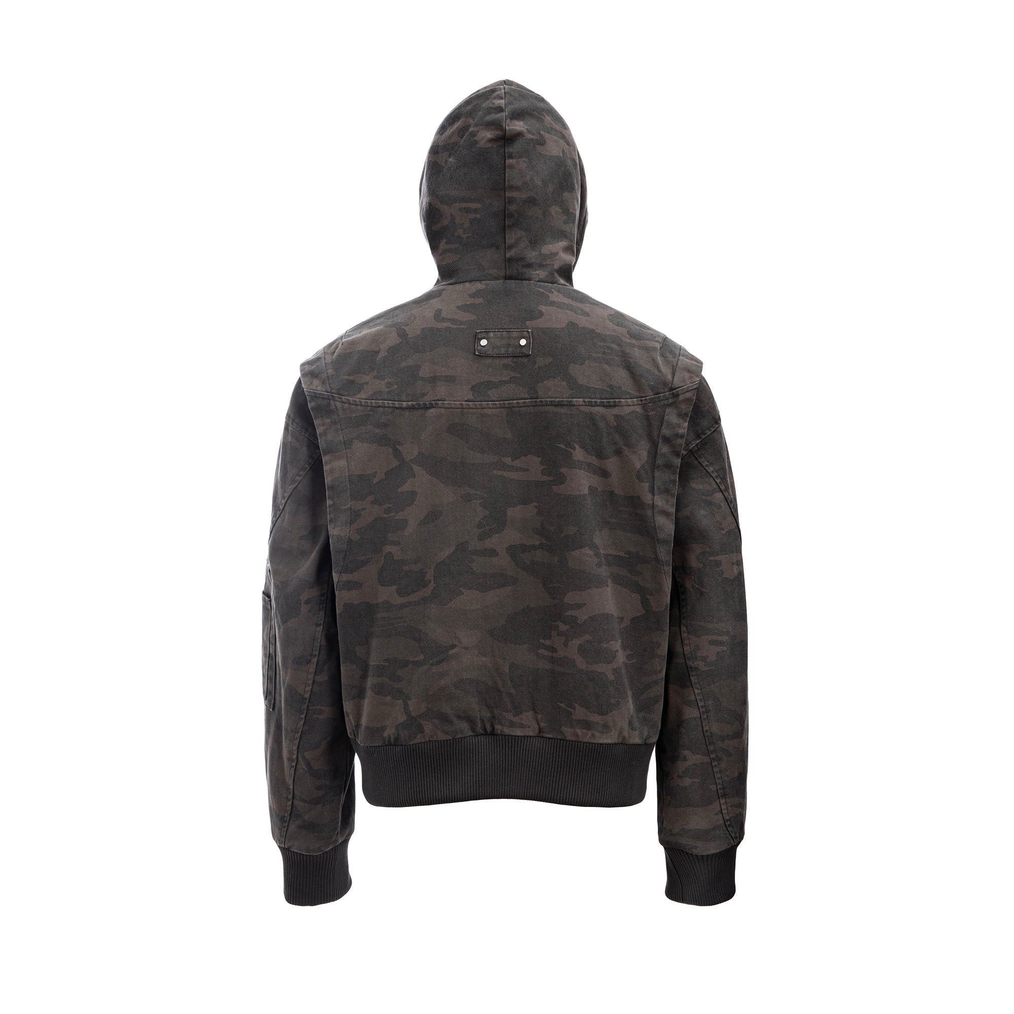 CATSSTAC Deconstructed Paneled Washed Hooded Jacket, premium urban and streetwear designers apparel on PROJECTISR.com, CATSSTAC
