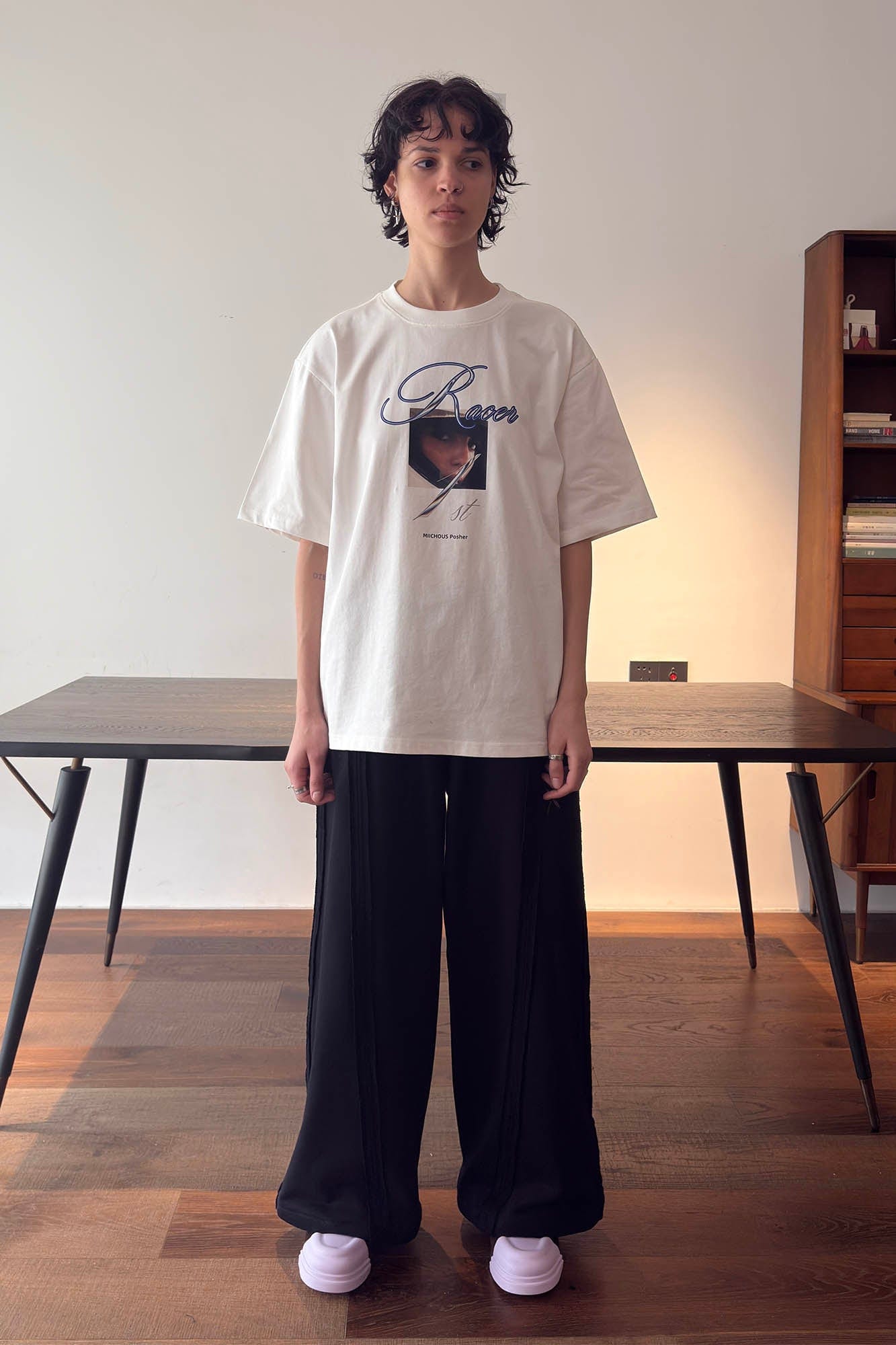 MIICHOUS Frayed Spliced Elastic Pants, premium urban and streetwear designers apparel on PROJECTISR.com, Miichous