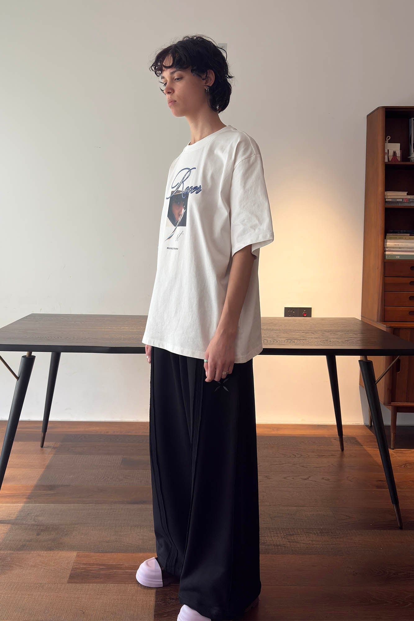 MIICHOUS Frayed Spliced Elastic Pants, premium urban and streetwear designers apparel on PROJECTISR.com, Miichous
