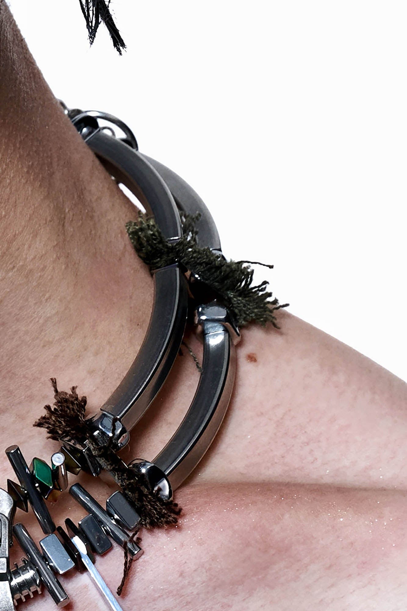 ILLUSORY The Fifth Element Spike Necklace, premium urban and streetwear designers apparel on PROJECTISR.com, ILLUSORY