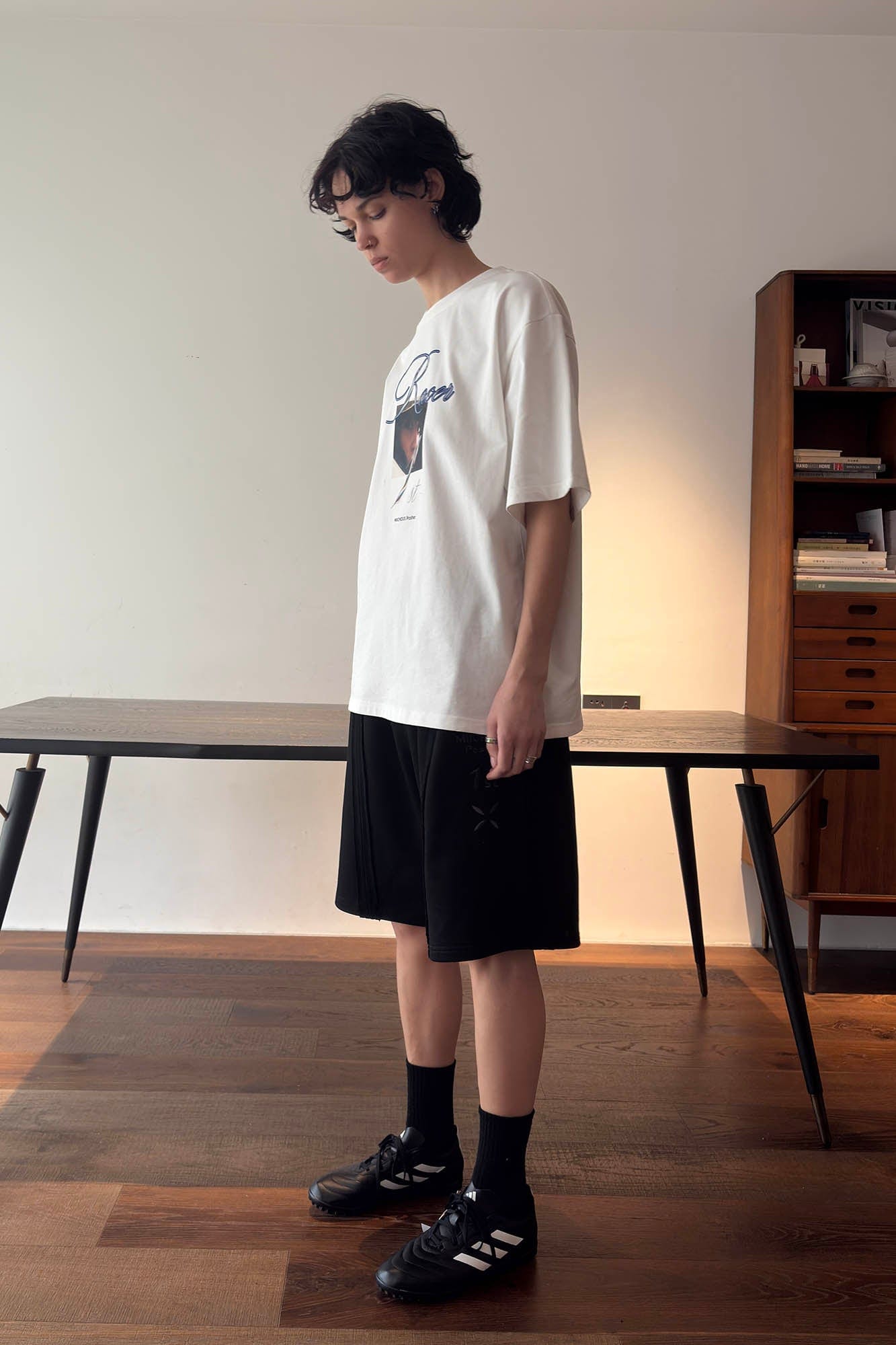 MIICHOUS Frayed Spliced Elastic Shorts, premium urban and streetwear designers apparel on PROJECTISR.com, Miichous