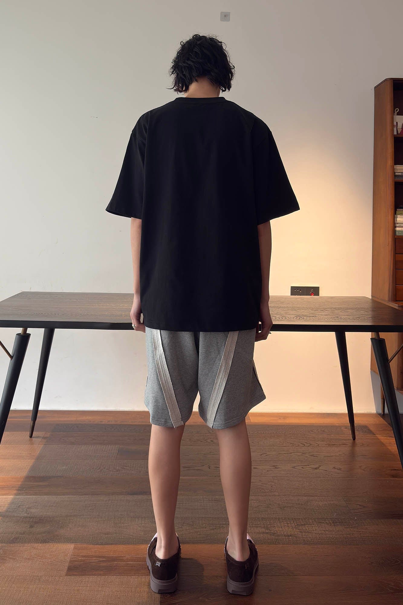 MIICHOUS Frayed Spliced Elastic Shorts, premium urban and streetwear designers apparel on PROJECTISR.com, Miichous