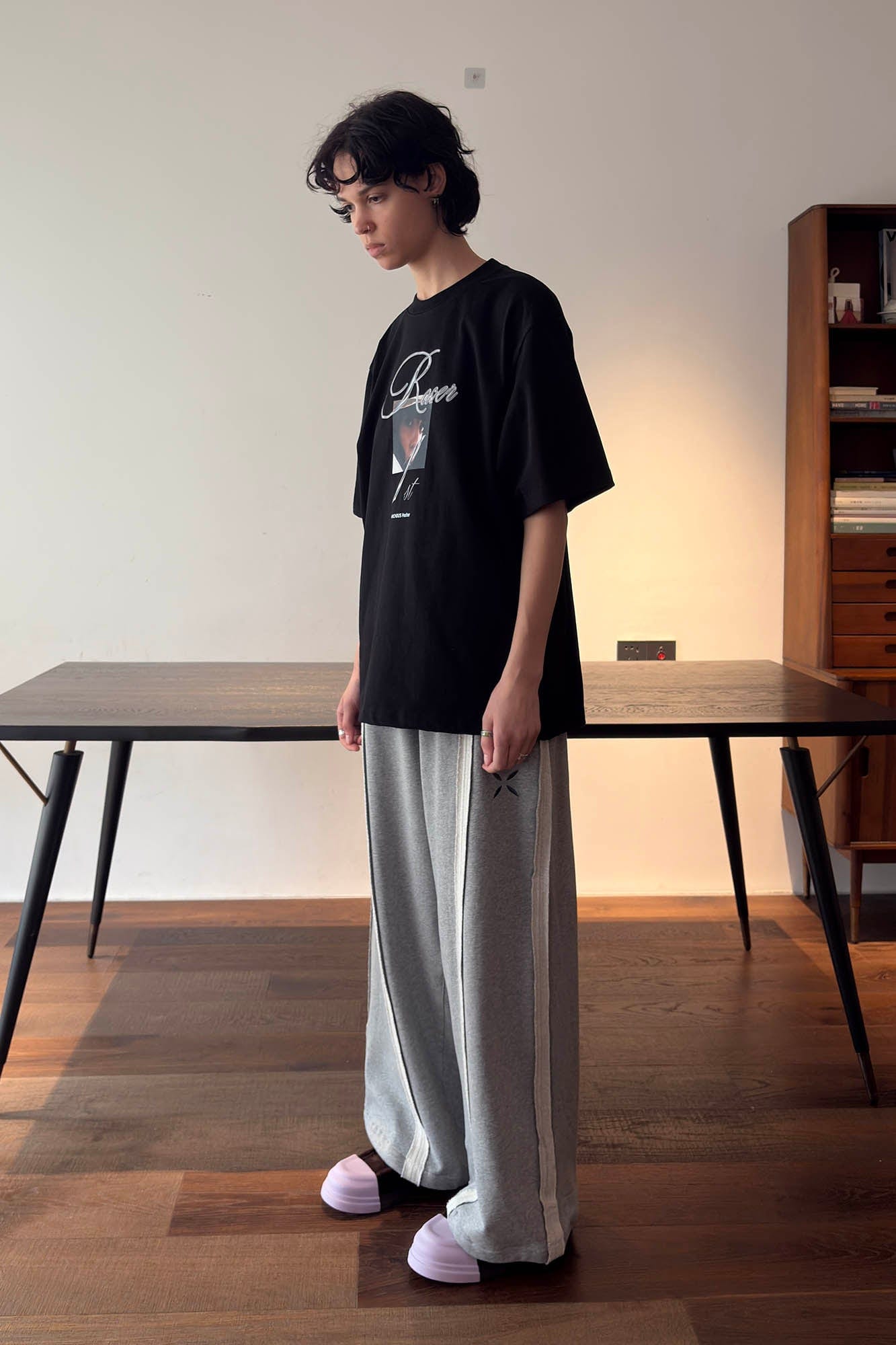 MIICHOUS Frayed Spliced Elastic Pants, premium urban and streetwear designers apparel on PROJECTISR.com, Miichous