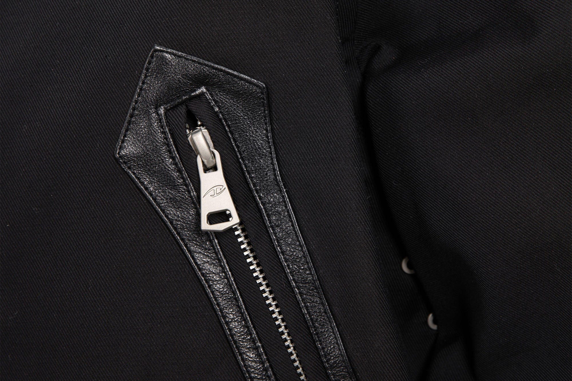 CATSSTAC Leather Panel Stand Collar Jacket, premium urban and streetwear designers apparel on PROJECTISR.com, CATSSTAC