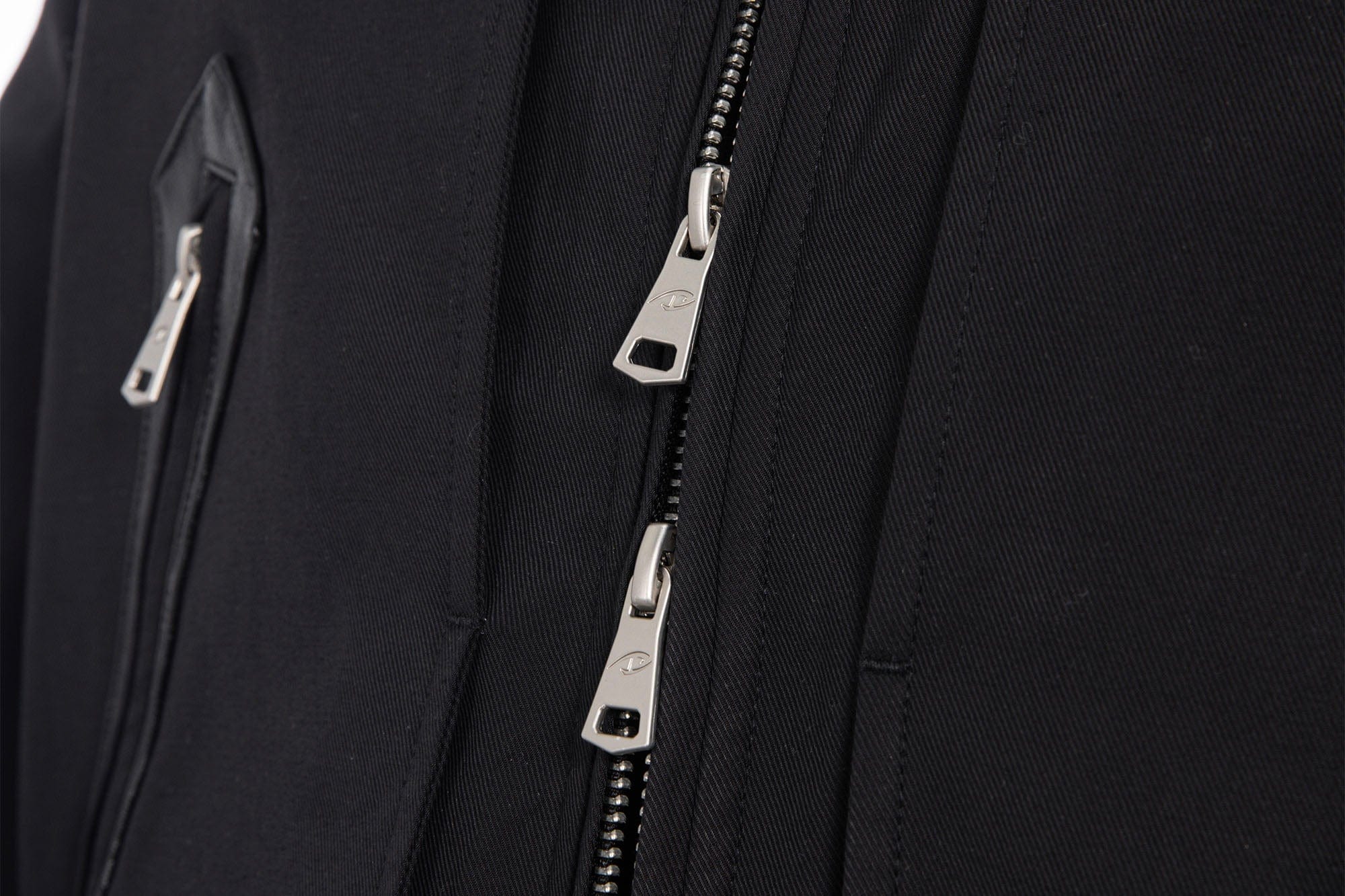 CATSSTAC Leather Panel Stand Collar Jacket, premium urban and streetwear designers apparel on PROJECTISR.com, CATSSTAC