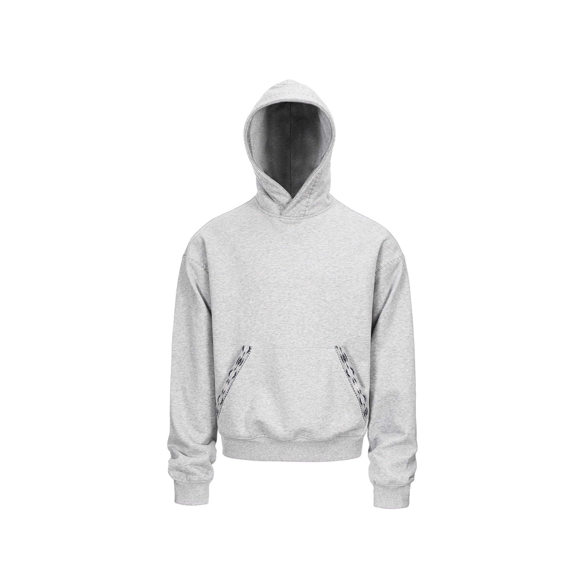 CATSSTAC Totem-Trimmed Kangaroo Pocket Hoodie, premium urban and streetwear designers apparel on PROJECTISR.com, CATSSTAC