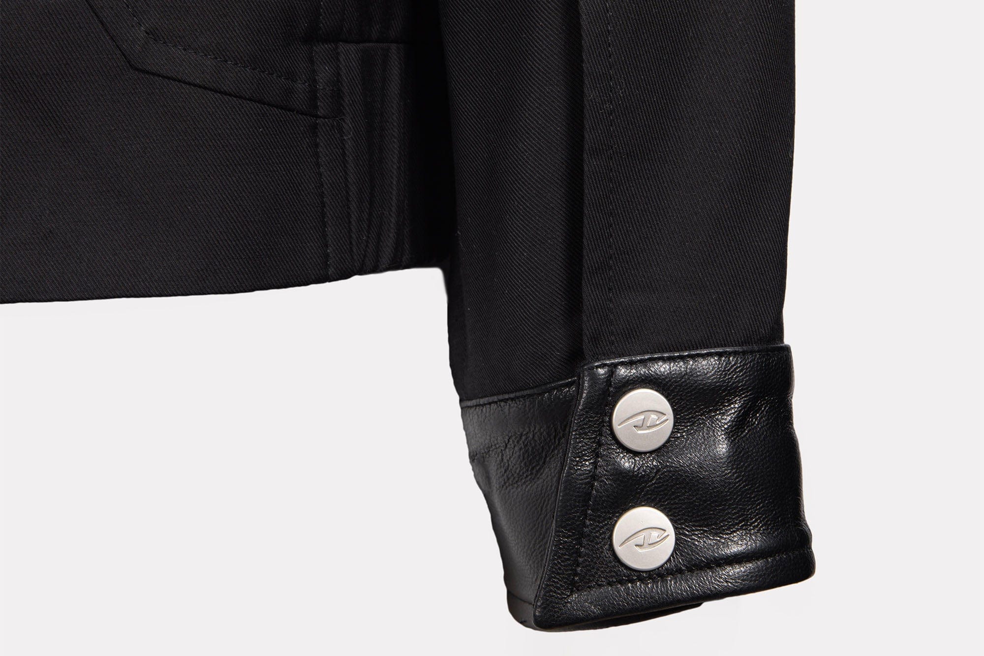 CATSSTAC Leather Panel Stand Collar Jacket, premium urban and streetwear designers apparel on PROJECTISR.com, CATSSTAC