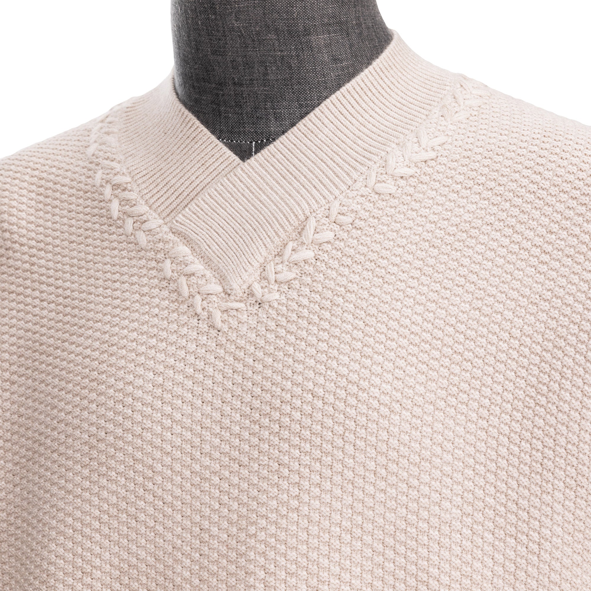CATSSTAC Wheat-Weave V-Neck Oversized Sweater, premium urban and streetwear designers apparel on PROJECTISR.com, CATSSTAC
