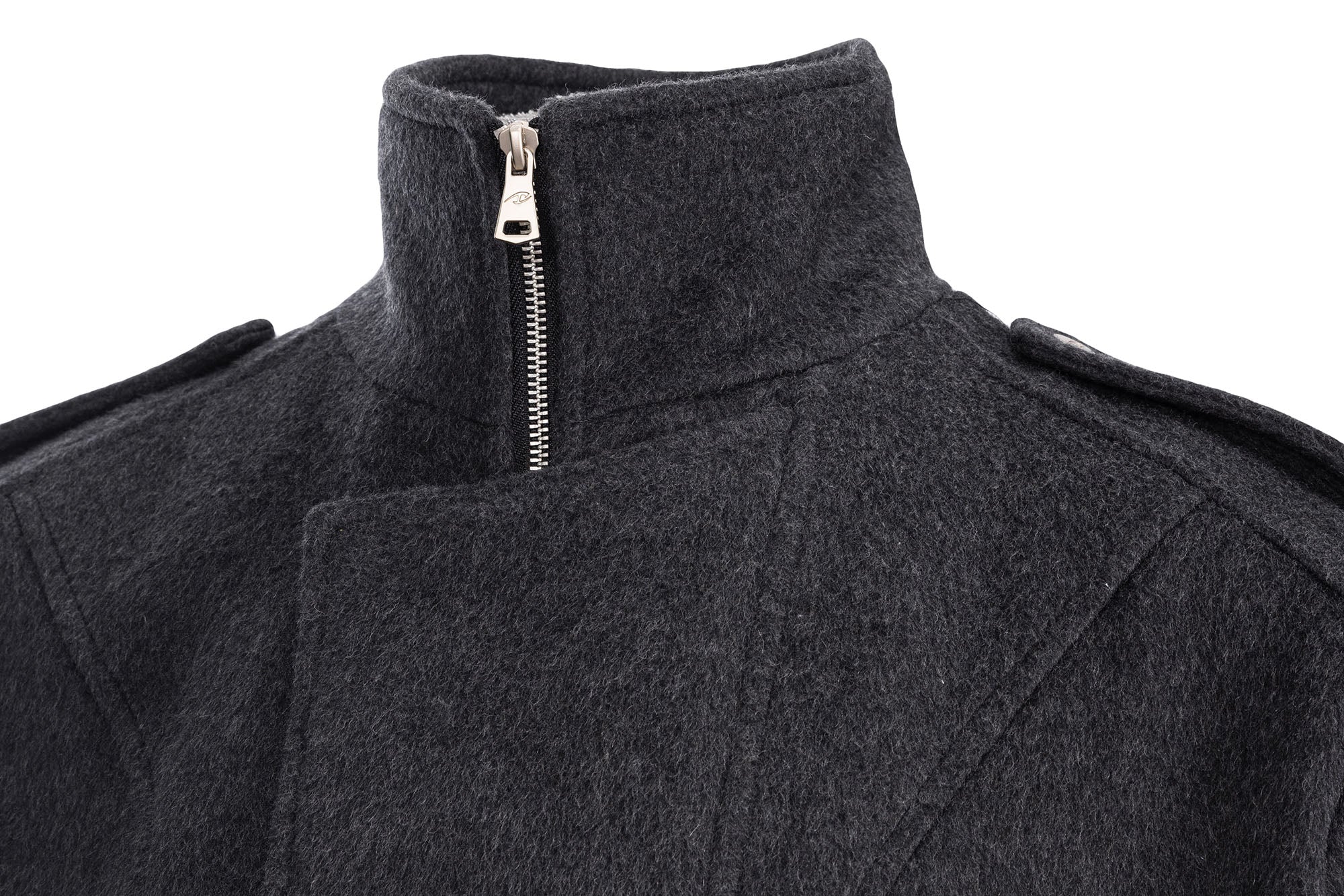 CATSSTAC Asymmetric Placket Flap Pockets Jacket