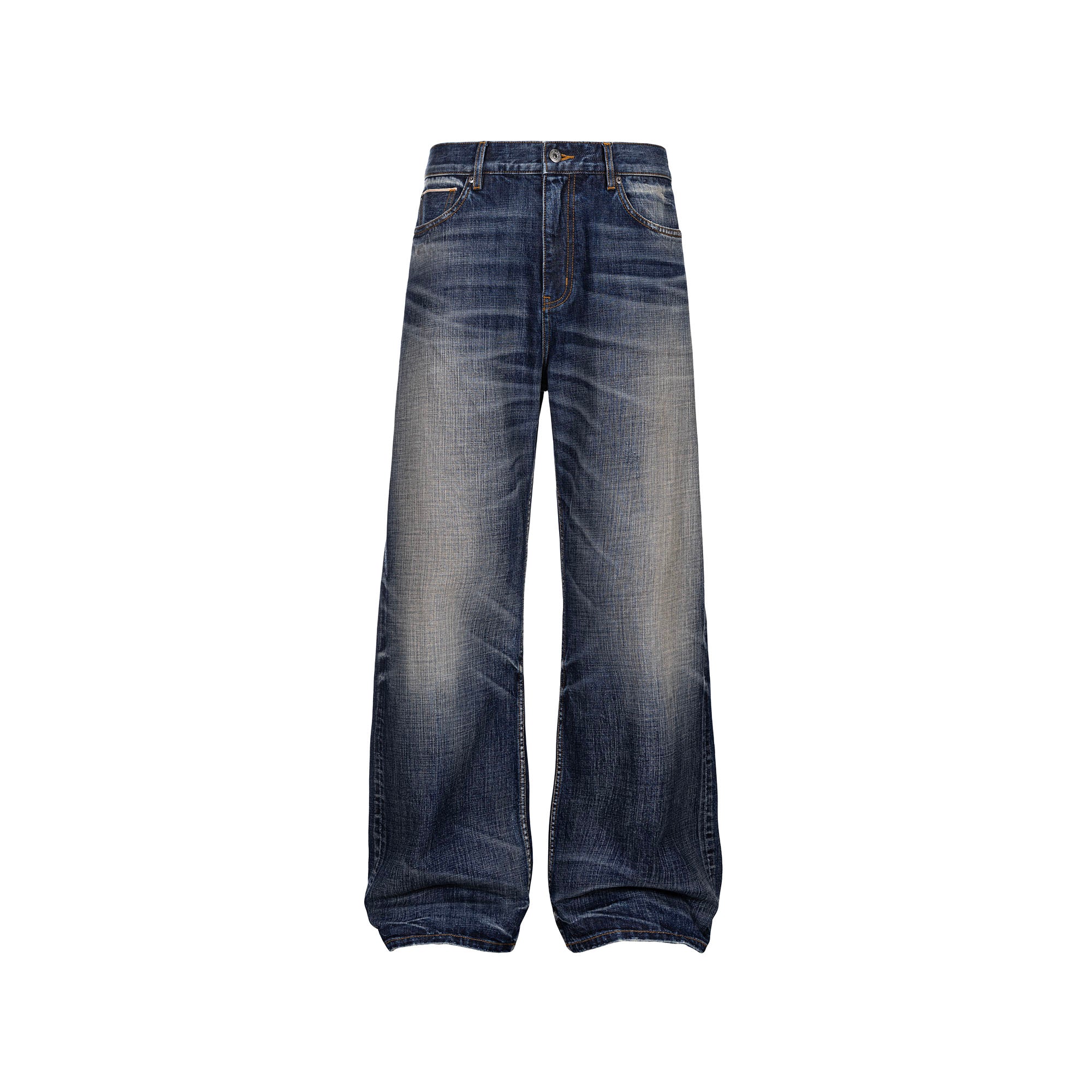 CATSSTAC Floral Embroidered Washed Straight-Leg Jeans, premium urban and streetwear designers apparel on PROJECTISR.com, CATSSTAC