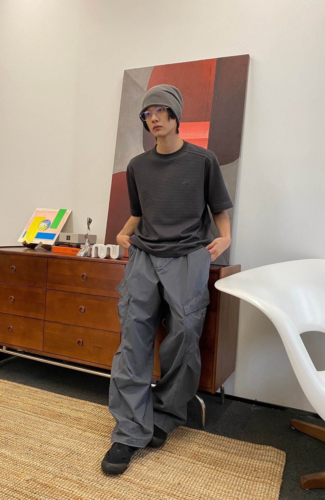 ROARINGWILD A ARCH Classic Utility Parachute Pants