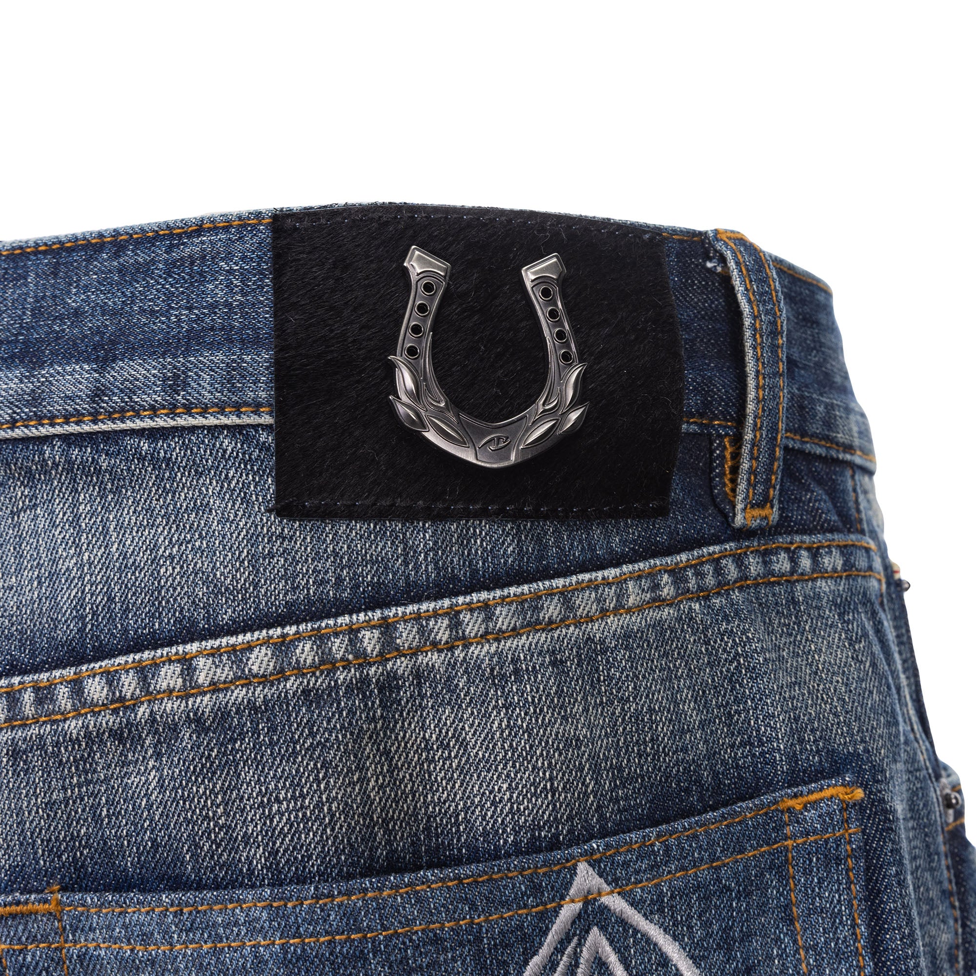 CATSSTAC Floral Embroidered Washed Straight-Leg Jeans, premium urban and streetwear designers apparel on PROJECTISR.com, CATSSTAC