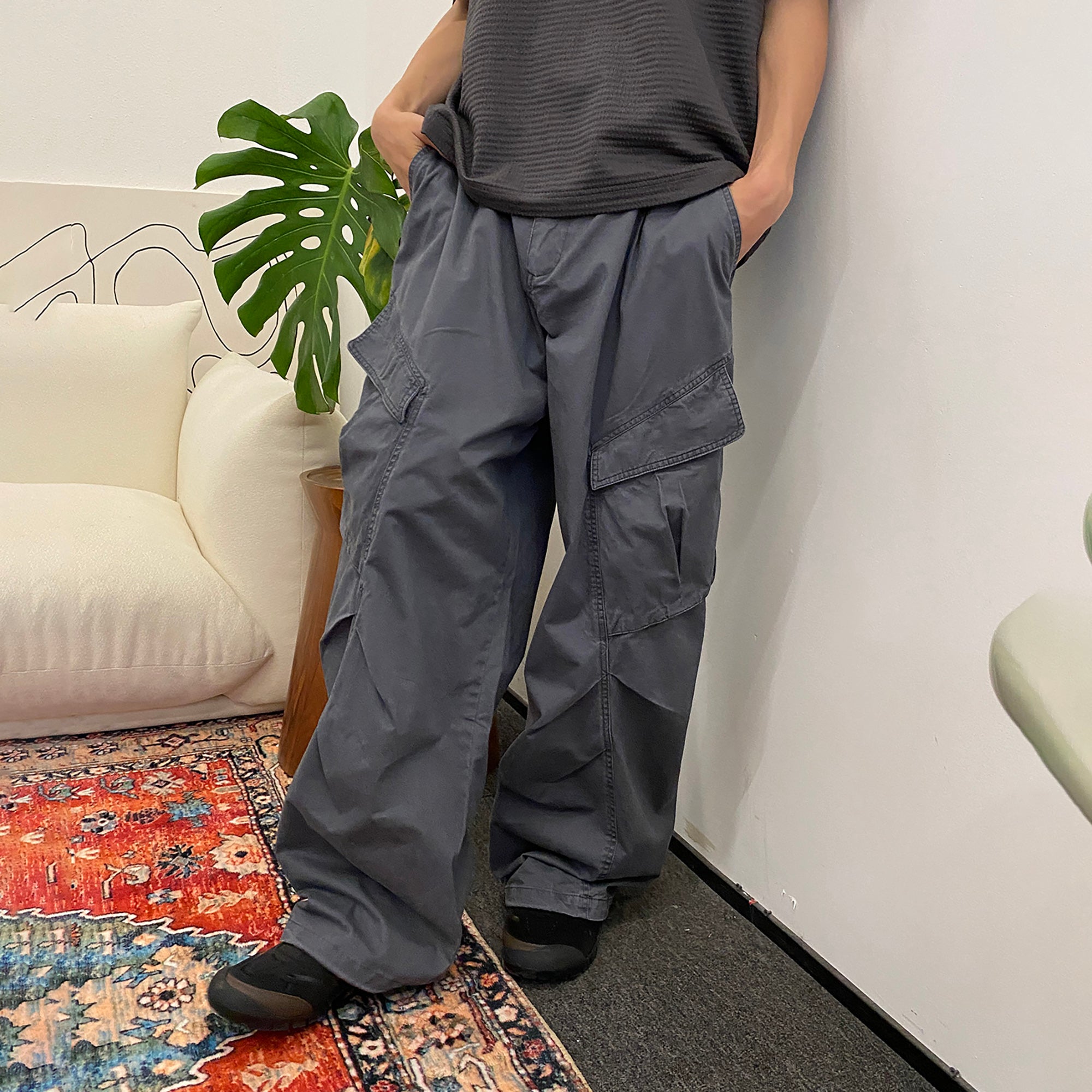 ROARINGWILD A ARCH Classic Utility Parachute Pants