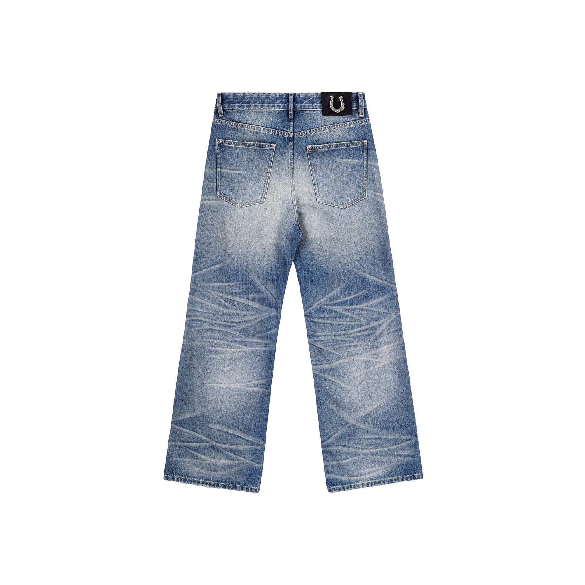 CATSSTAC Whisker Washed Button-Up Jeans
