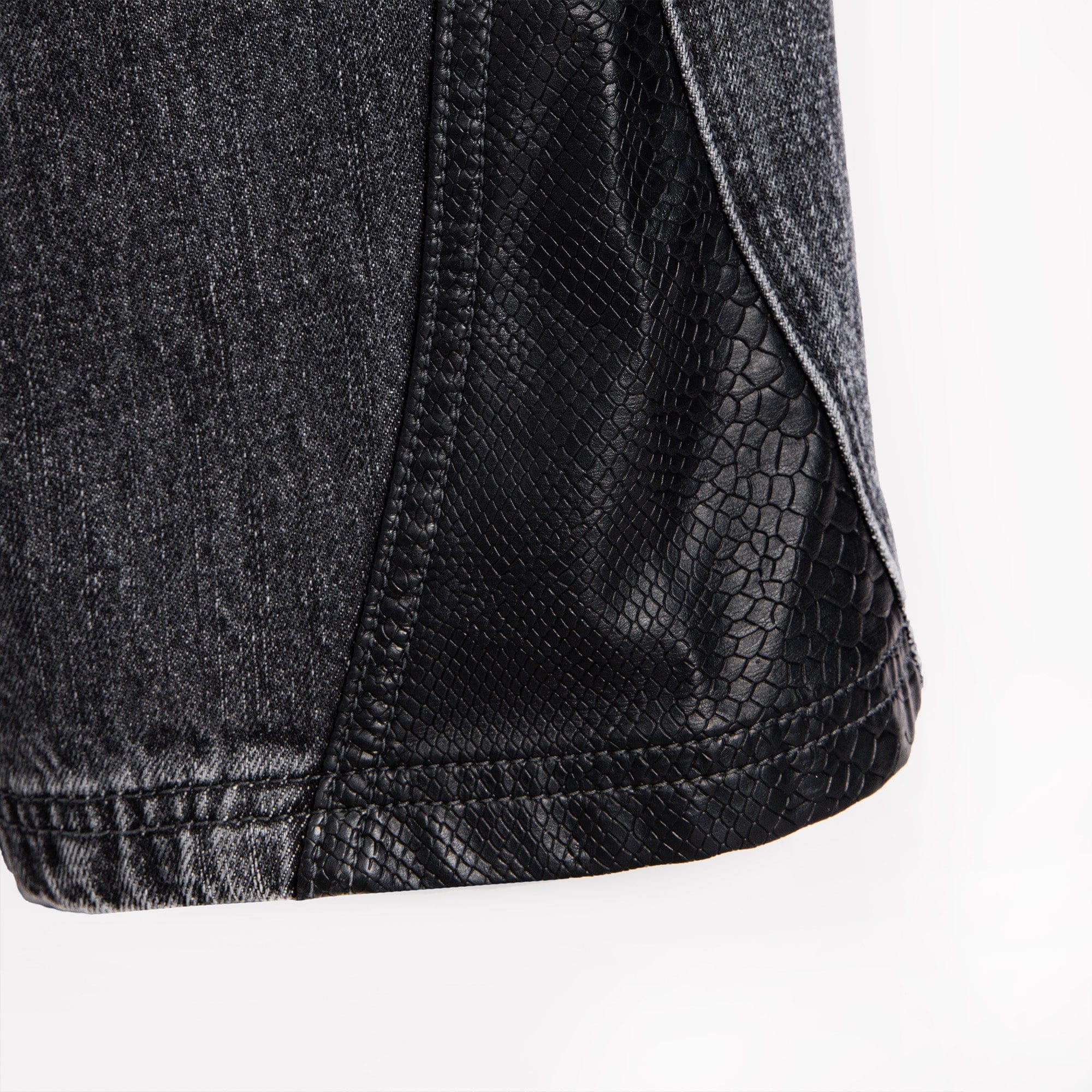 CATSSTAC Washed Panel Paint-Stain Wide-Leg Jeans, premium urban and streetwear designers apparel on PROJECTISR.com, CATSSTAC