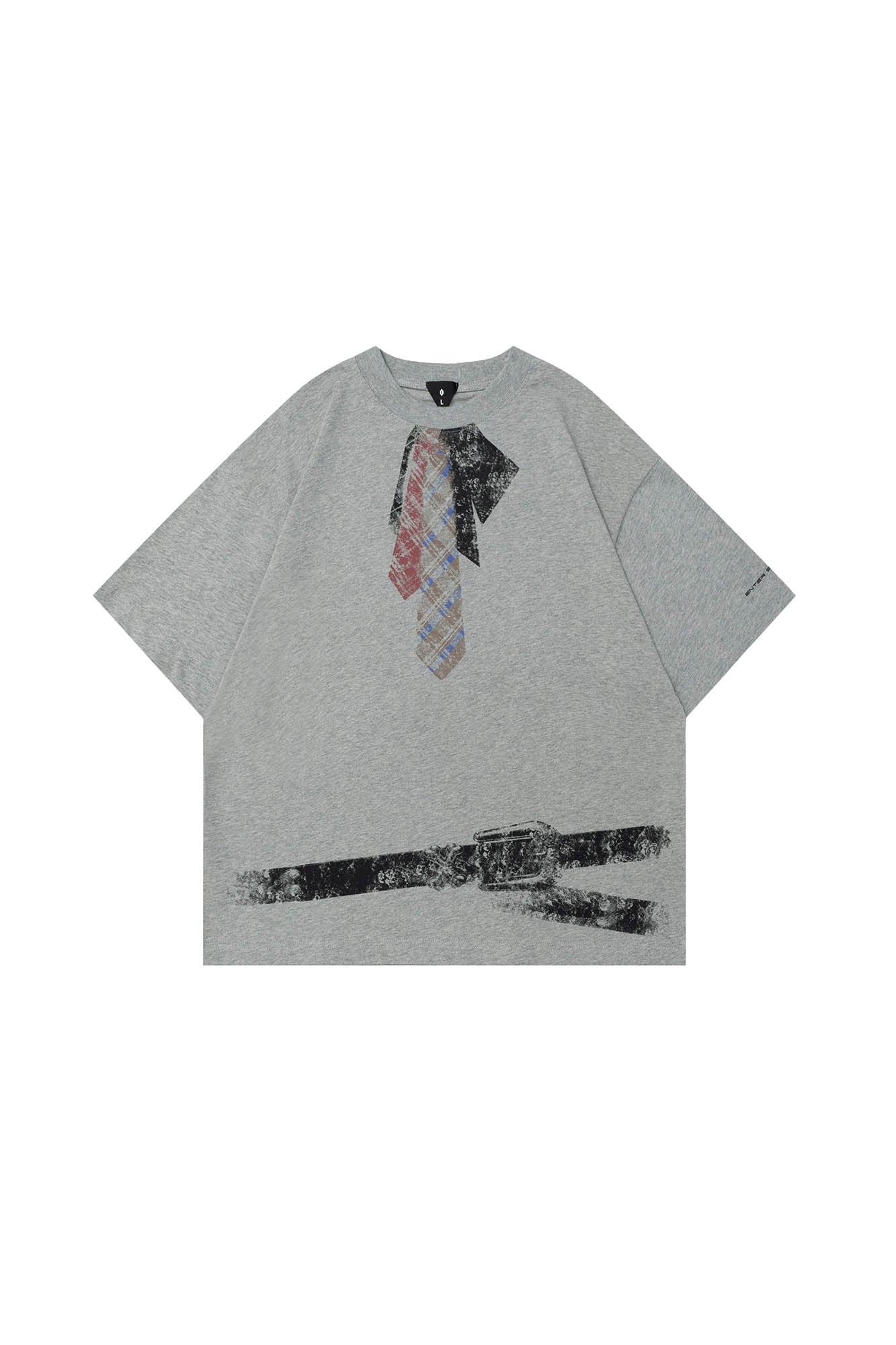 OVDY Tie-Belt Graphic T-Shirt, premium urban and streetwear designers apparel on PROJECTISR.com, OVDY