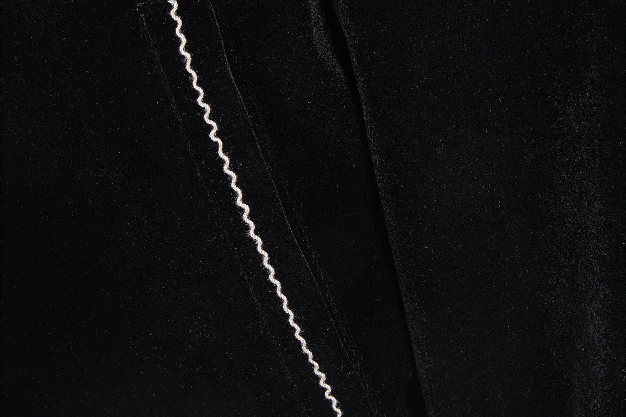 CATSSTAC Velvet Embroidered Trim Jacket, premium urban and streetwear designers apparel on PROJECTISR.com, CATSSTAC