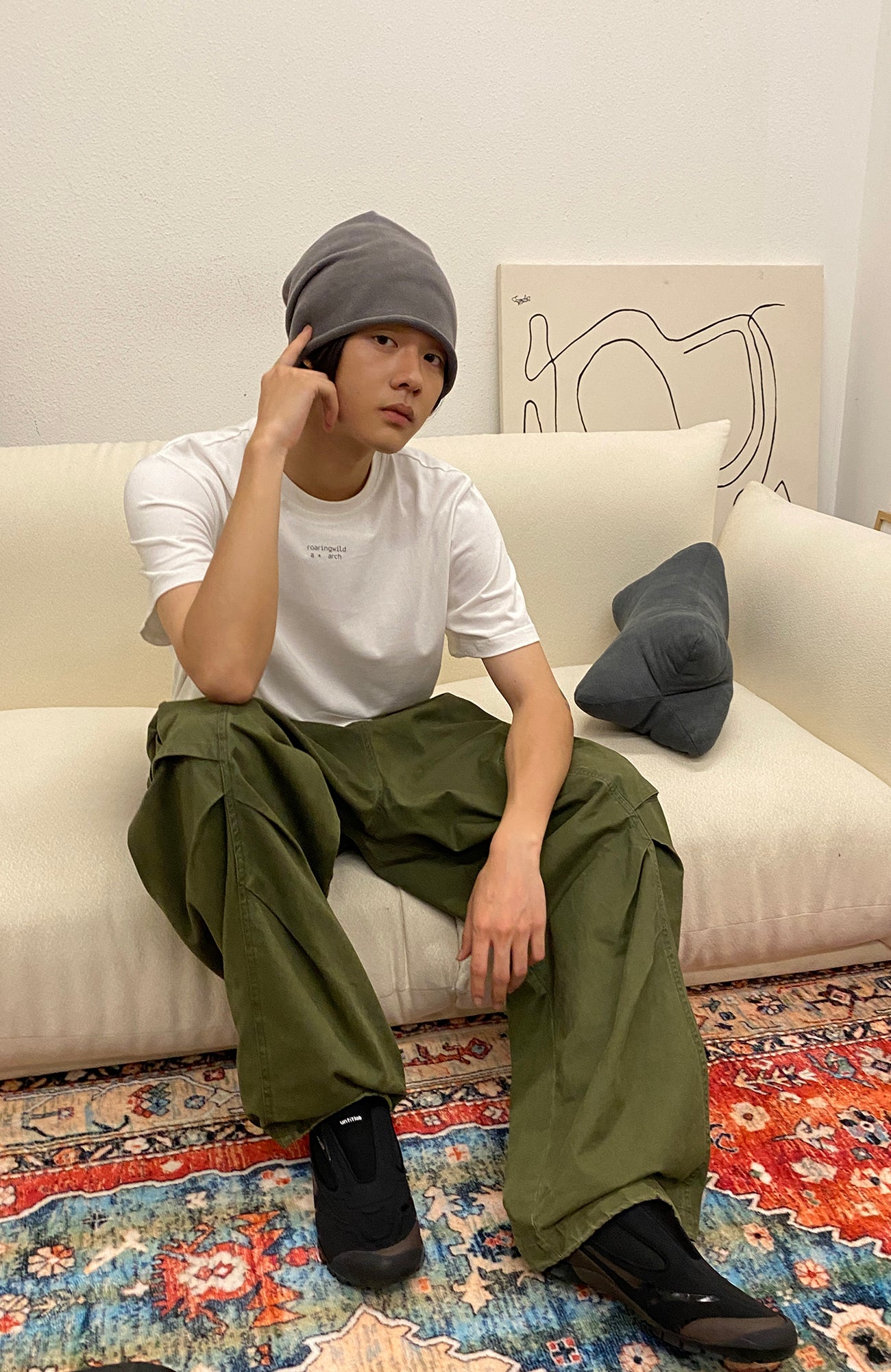 ROARINGWILD A ARCH Classic Utility Parachute Pants