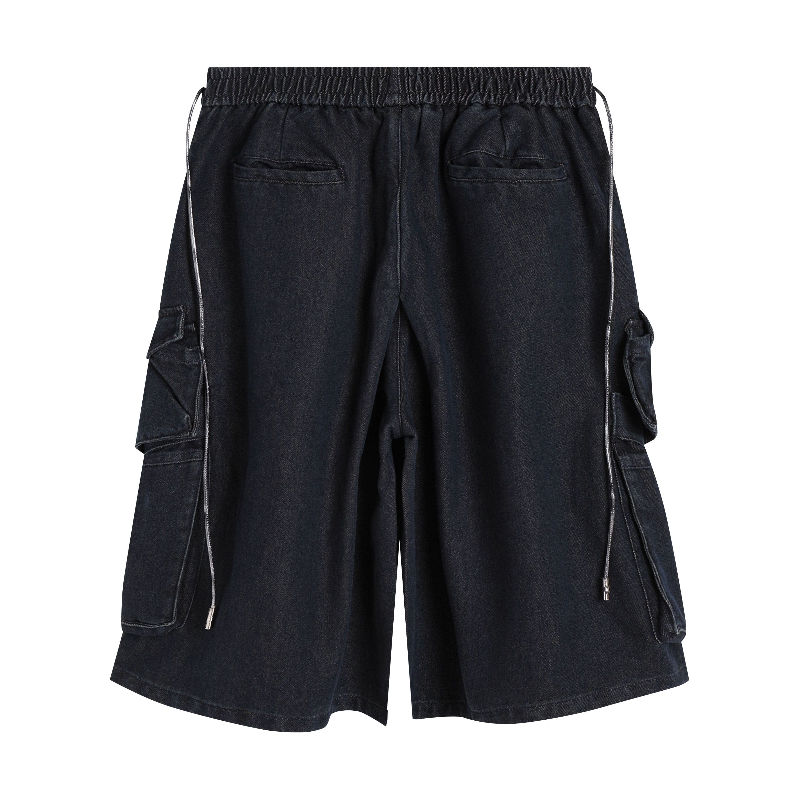 DND4DES Star Drawstring Deconstructed Denim Shorts, premium urban and streetwear designers apparel on PROJECTISR.com, DND4DES