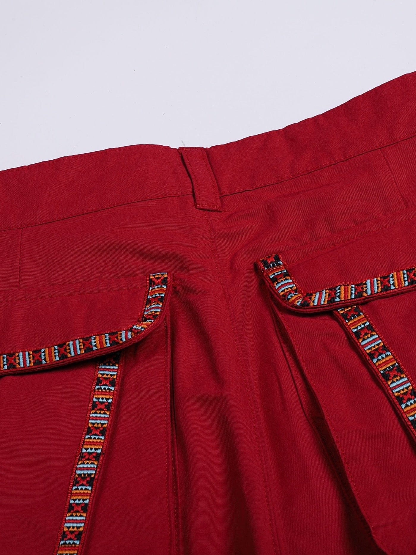 DND4DES The Bass Pants Red, premium urban and streetwear designers apparel on PROJECTISR.com, DND4DES