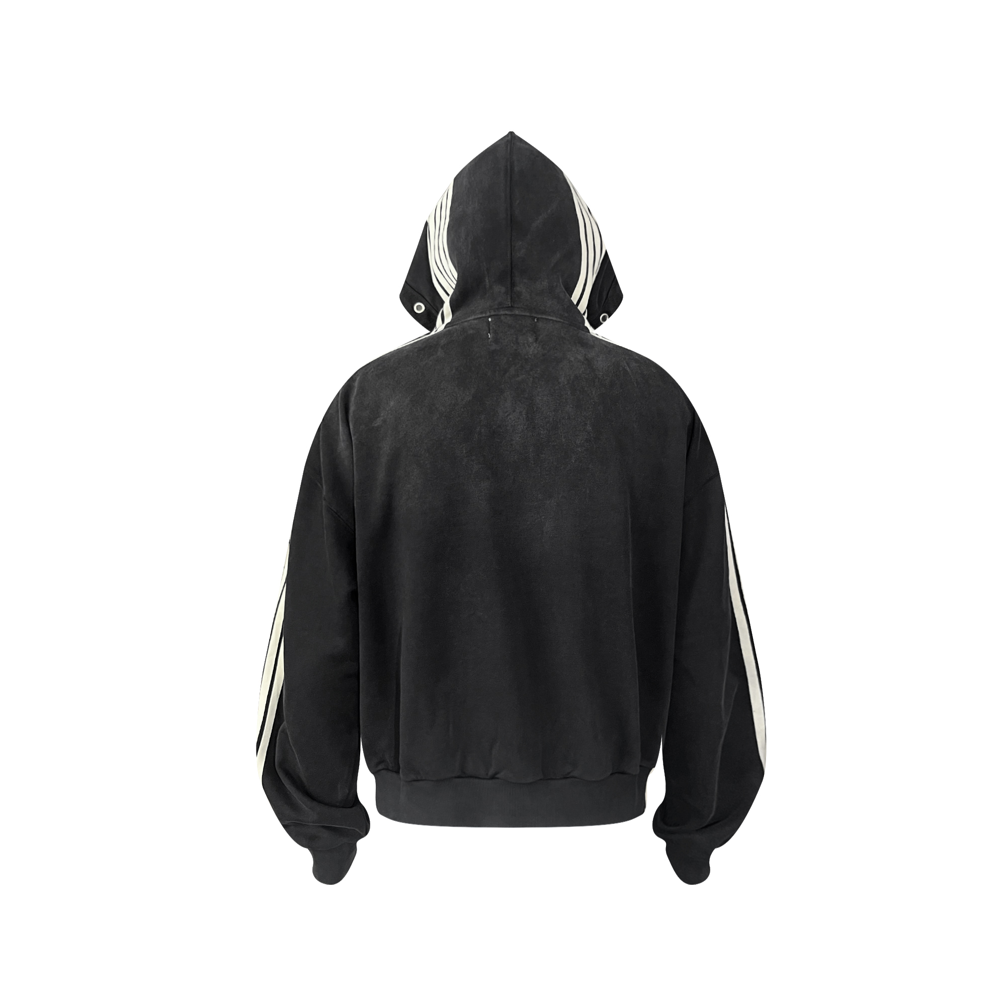 TH4SWE Washed Striped Hooded Jacket
