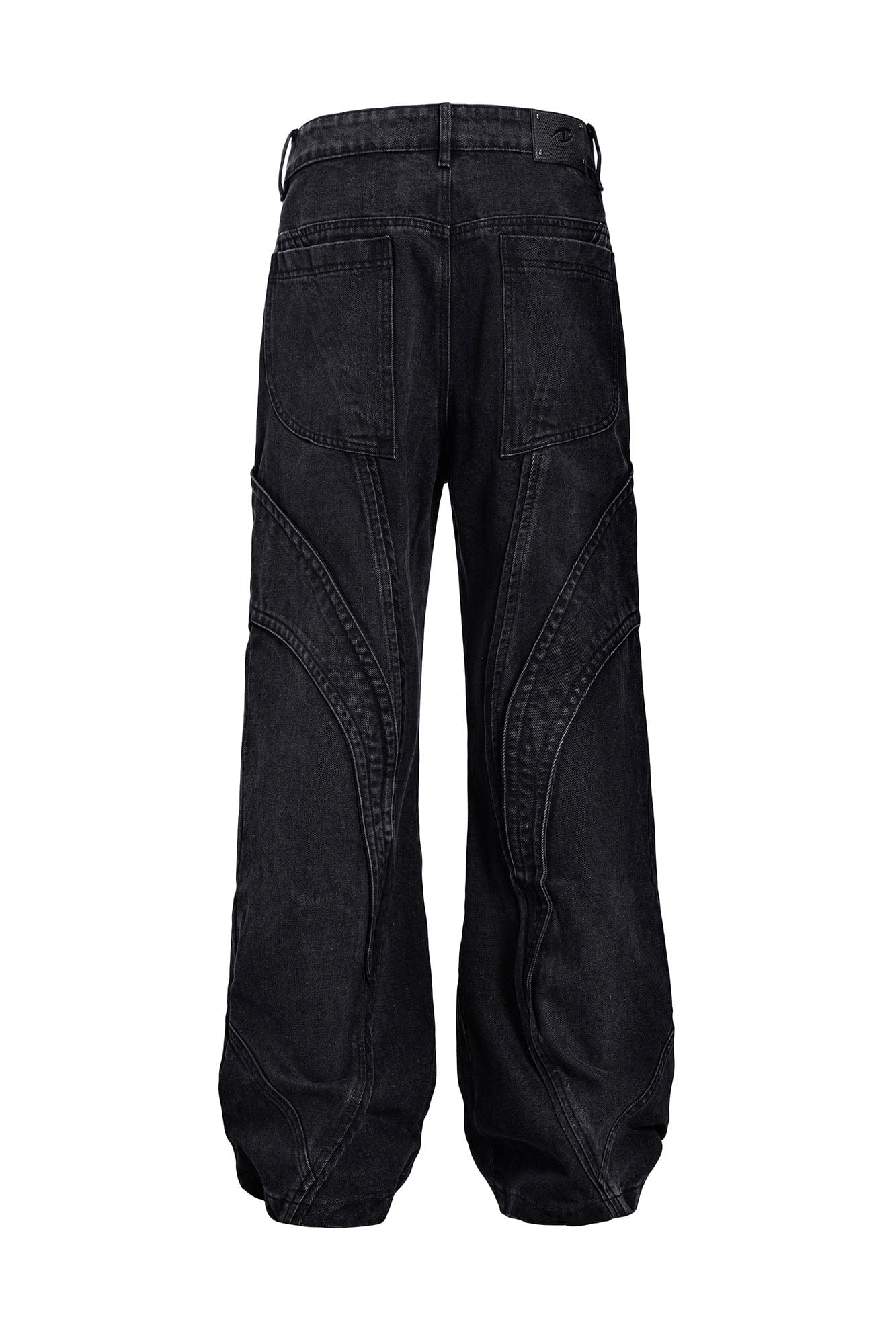 CATSSTAC Curved Panel Straight-Leg Jeans, premium urban and streetwear designers apparel on PROJECTISR.com, CATSSTAC