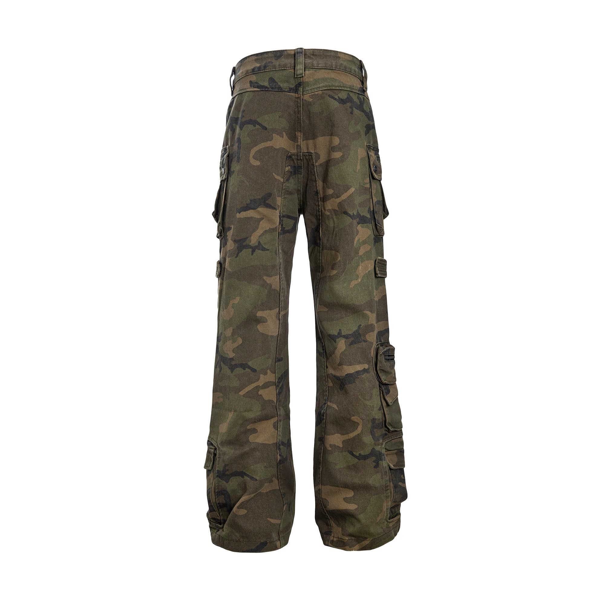 CATSSTAC Multi-Pocket Camo Cargo Pants, premium urban and streetwear designers apparel on PROJECTISR.com, CATSSTAC