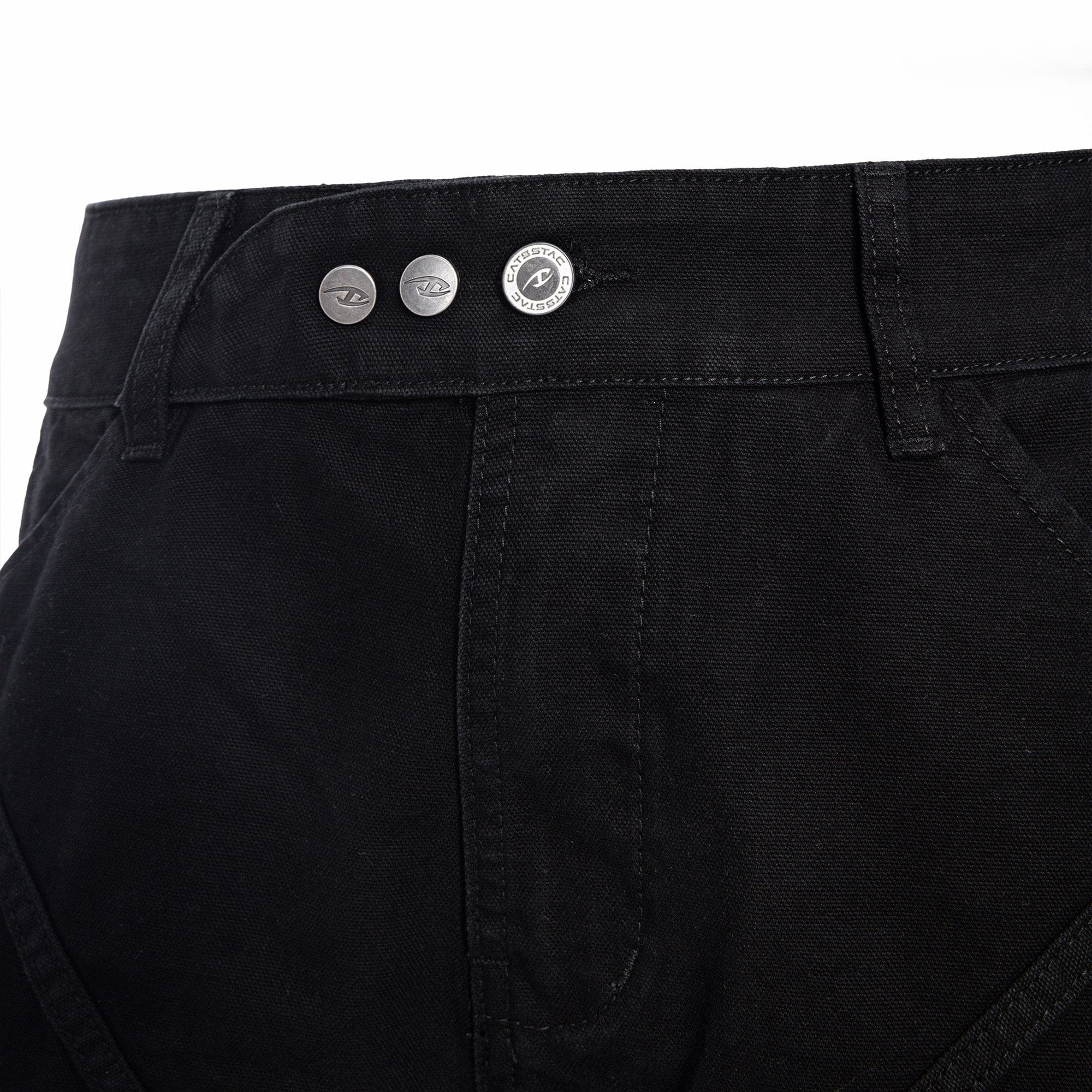 CATSSTAC Strap-Wrapped Spliced Cargo Pants, premium urban and streetwear designers apparel on PROJECTISR.com, CATSSTAC