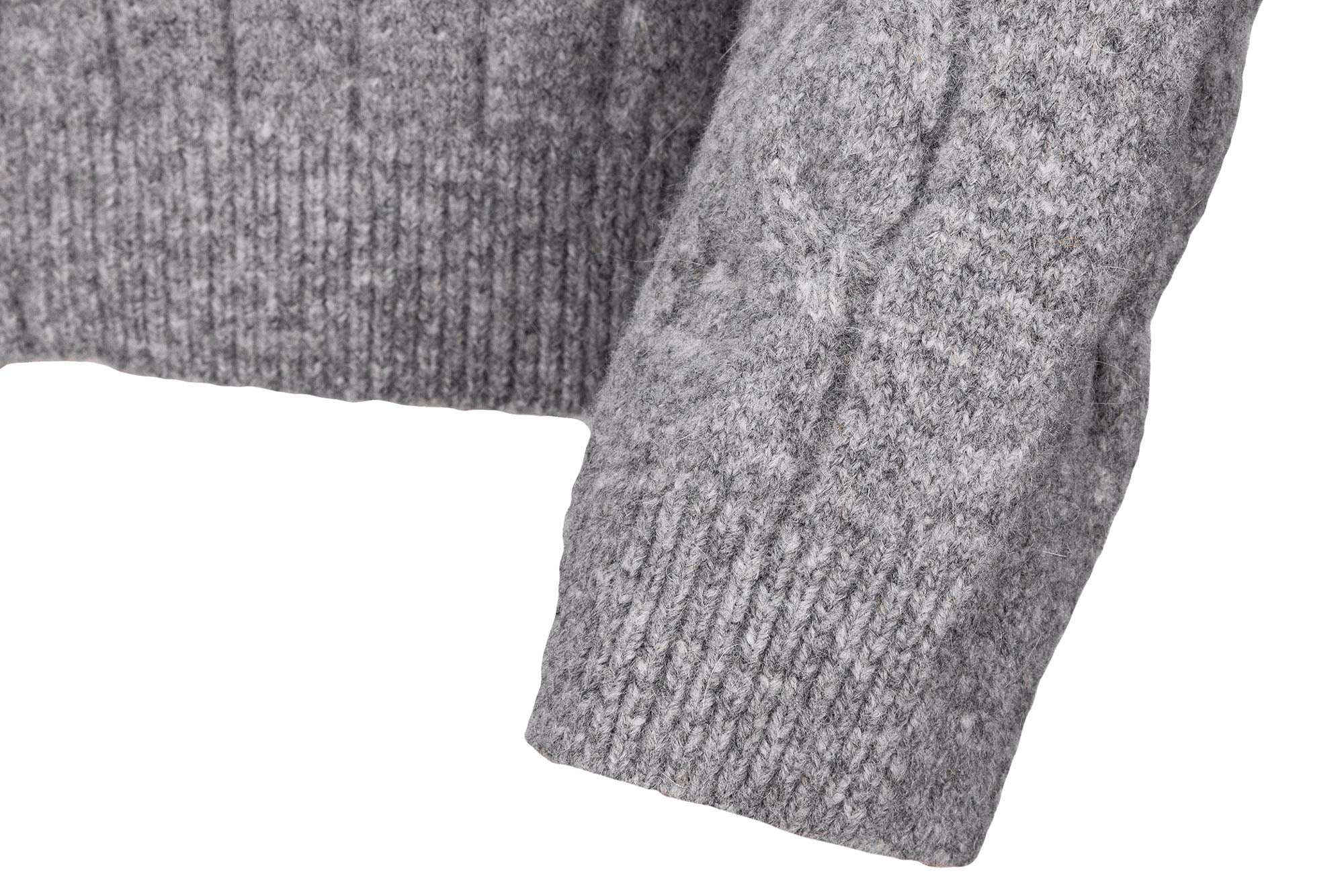 CATSSTAC Essential Wool-Blend Cable Knit Jacket