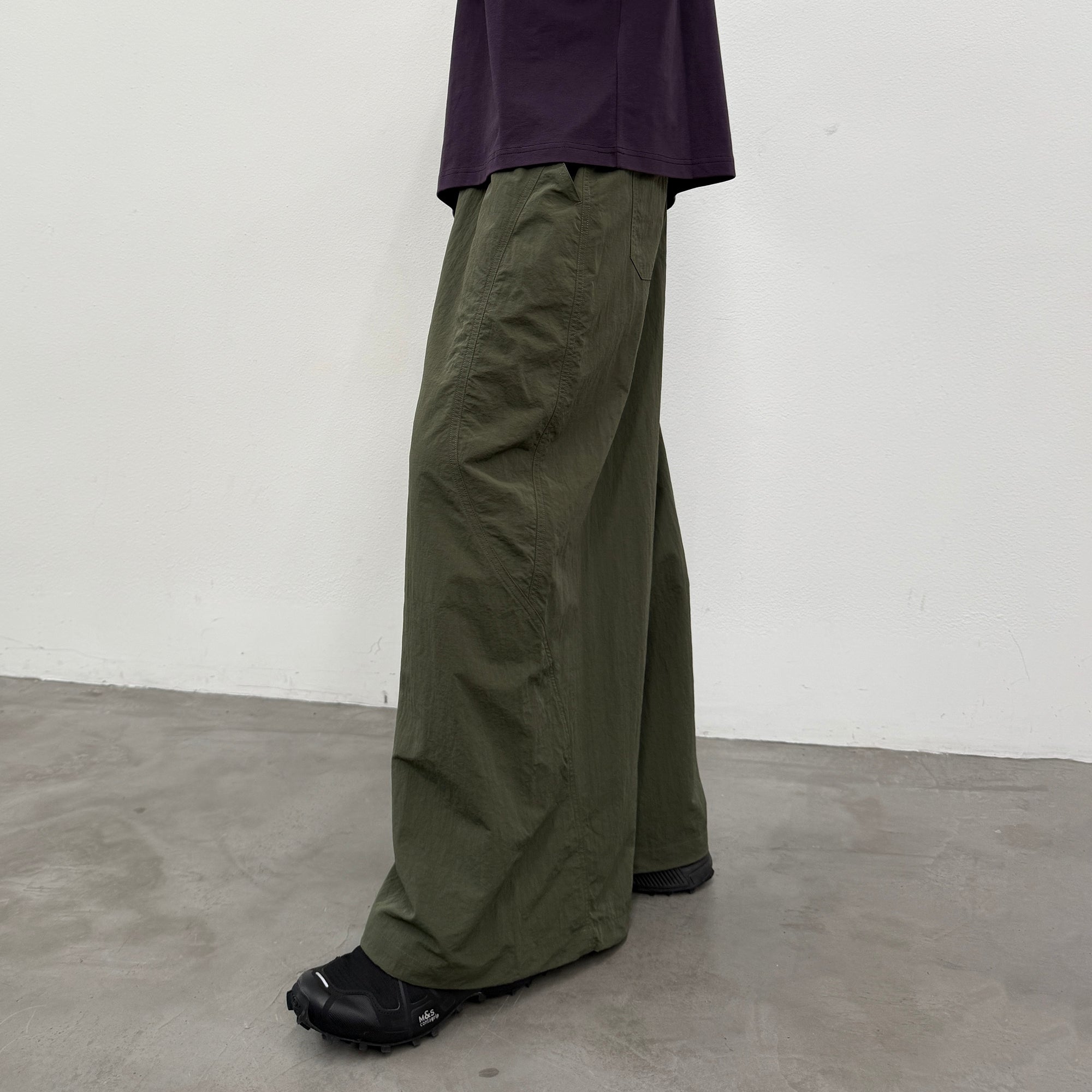 ROARINGWILD A ARCH Quick-Dry Wide-Leg Parachute Pants