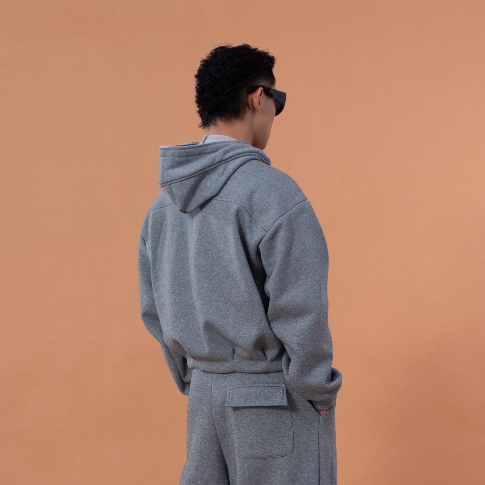 CLP Cross-Wrap Neck Oversized Sweatshirt