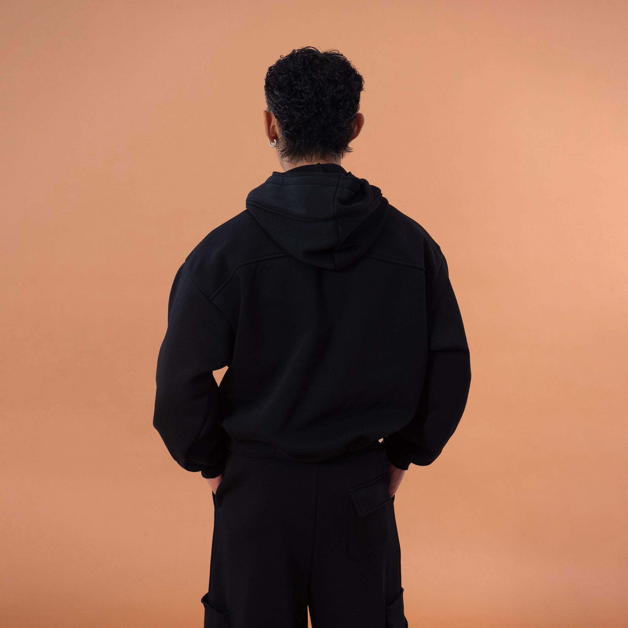 CLP Cross-Wrap Neck Oversized Sweatshirt