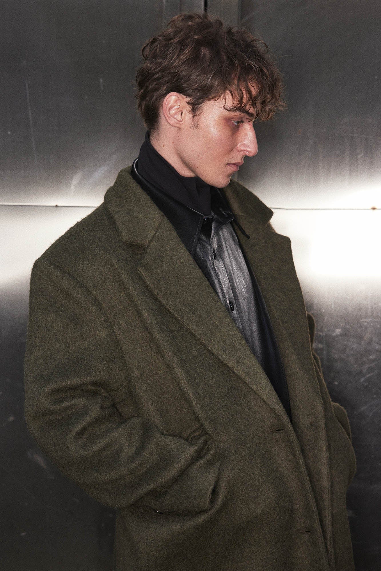 KADAKADA Wool-Blended Oversized Long Coat, premium urban and streetwear designers apparel on PROJECTISR.com, KADAKADA