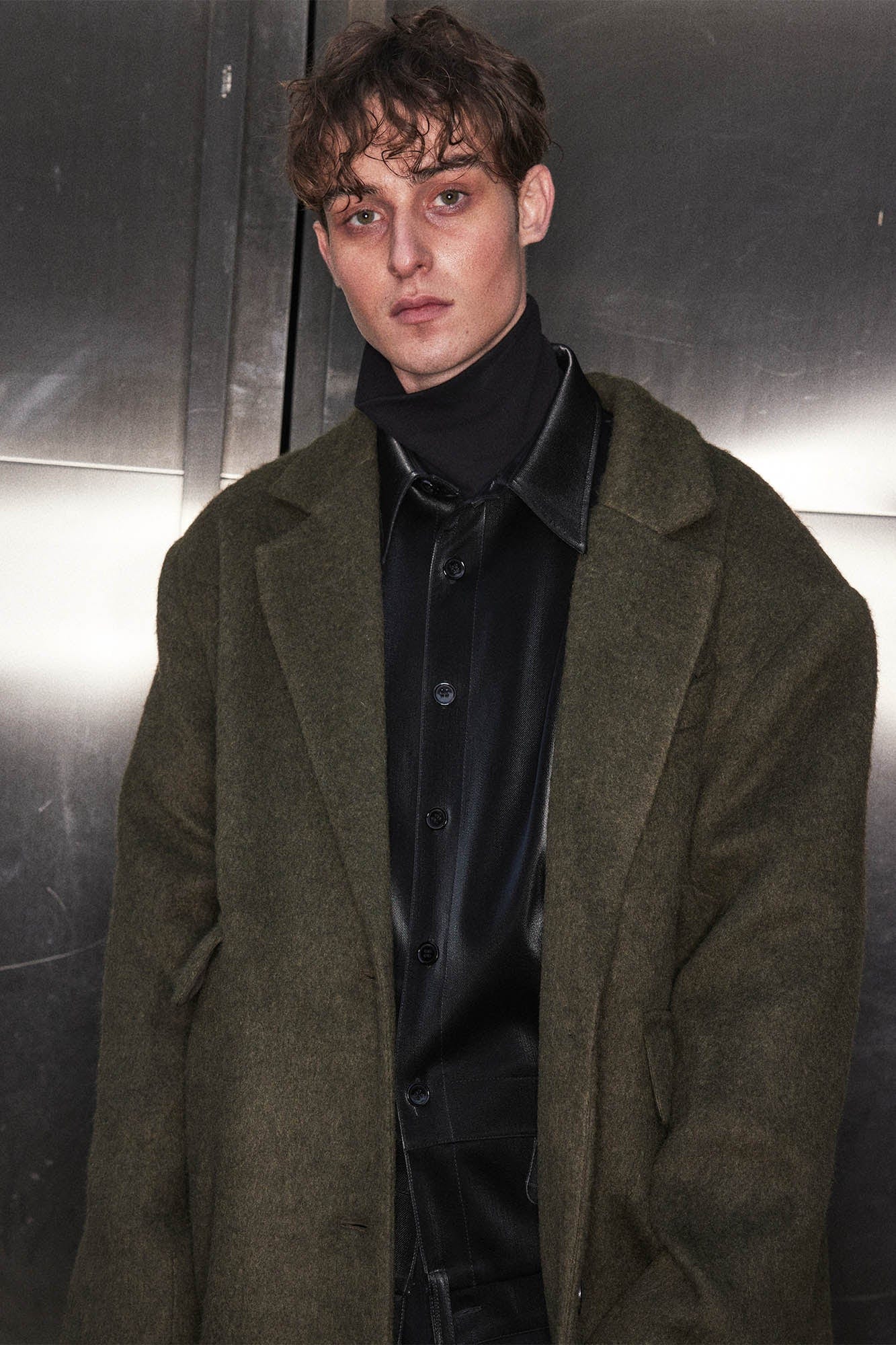 KADAKADA Wool-Blended Oversized Long Coat, premium urban and streetwear designers apparel on PROJECTISR.com, KADAKADA