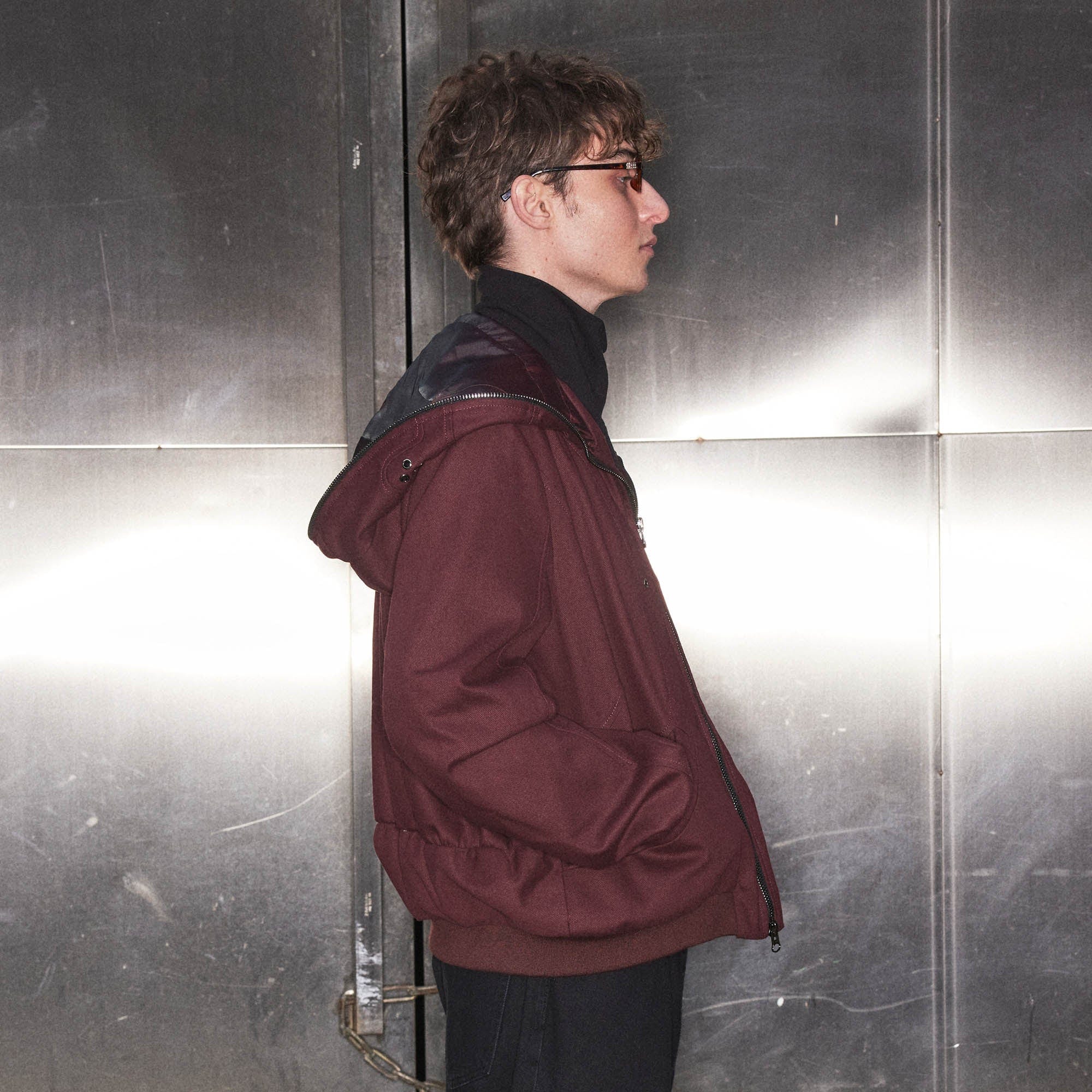 KADAKADA Cat Ears Perforated Hooded Jacket, premium urban and streetwear designers apparel on PROJECTISR.com, KADAKADA