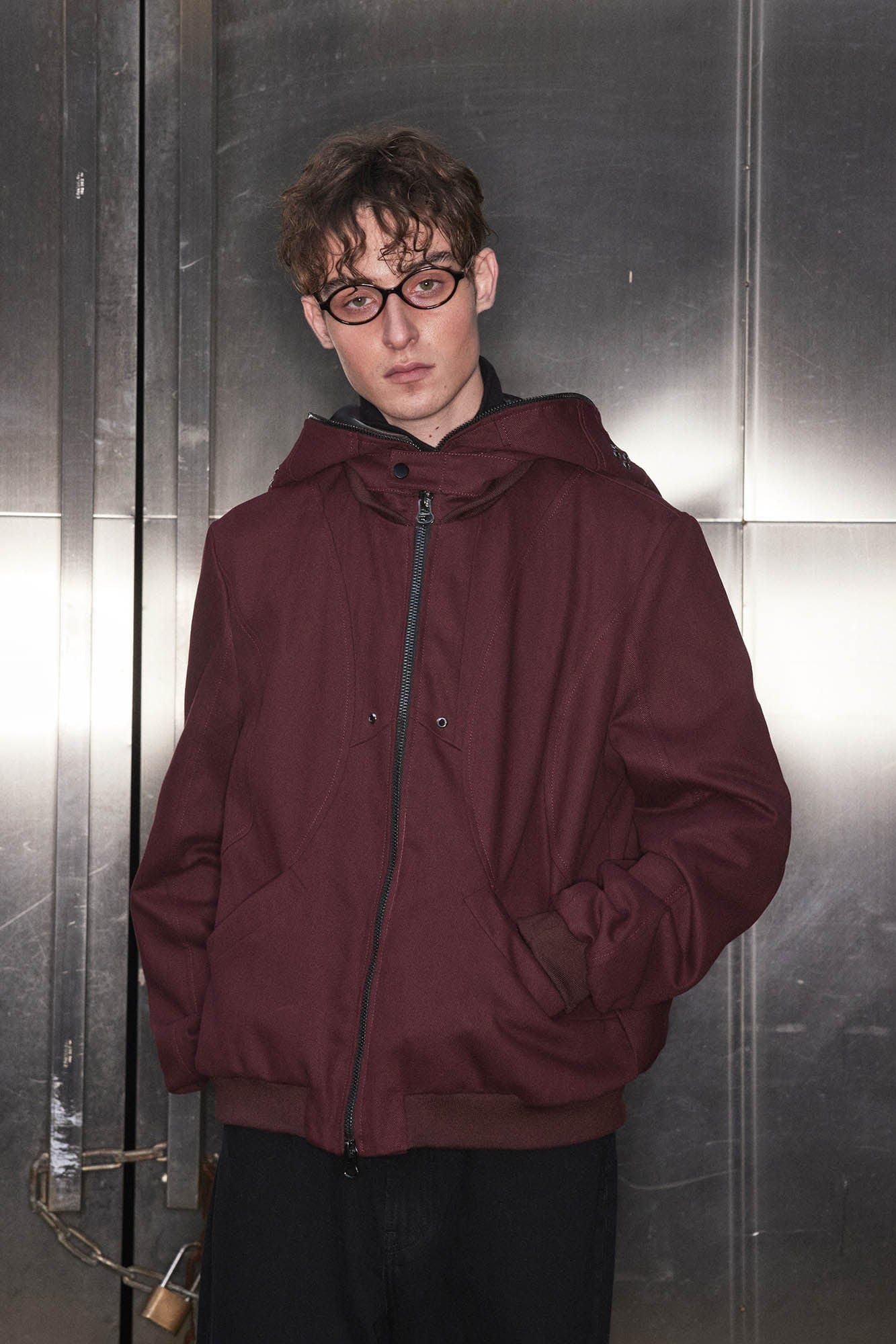 KADAKADA Cat Ears Perforated Hooded Jacket, premium urban and streetwear designers apparel on PROJECTISR.com, KADAKADA