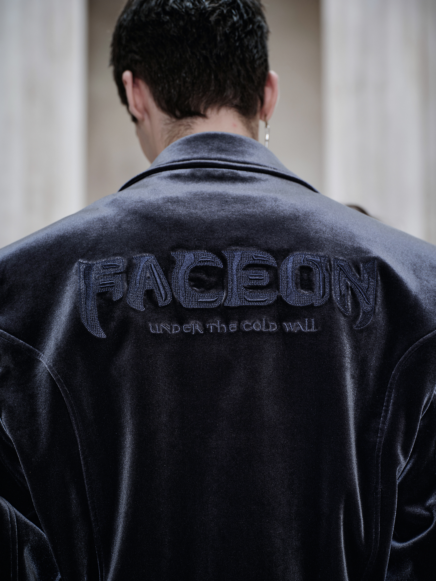FACEONLAB Velvet Metal Epaulettes Jacket