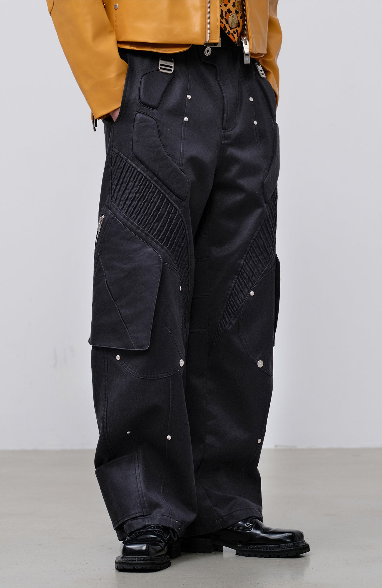 FACEONLAB Futuristic Multi-Pocket Utility Trousers