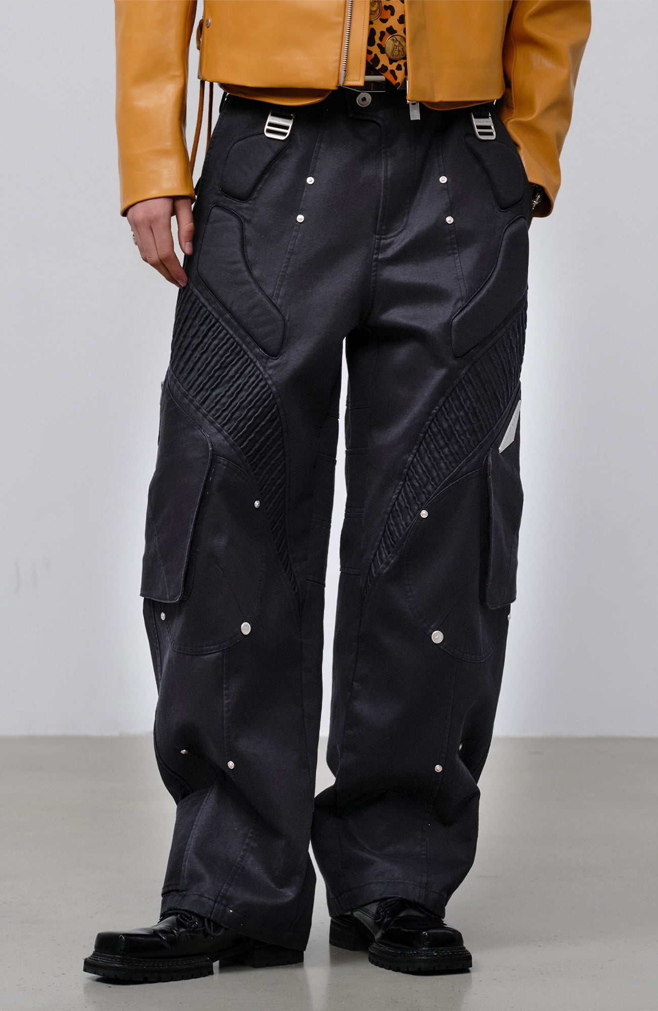 FACEONLAB Futuristic Multi-Pocket Utility Trousers