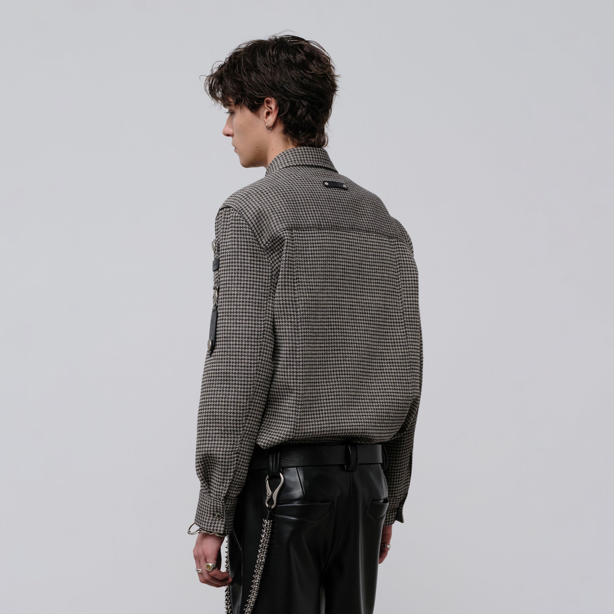 FACEONLAB Retro Gangster Graphic Shirt Gray, premium urban and streetwear designers apparel on PROJECTISR.com, FACEONLAB