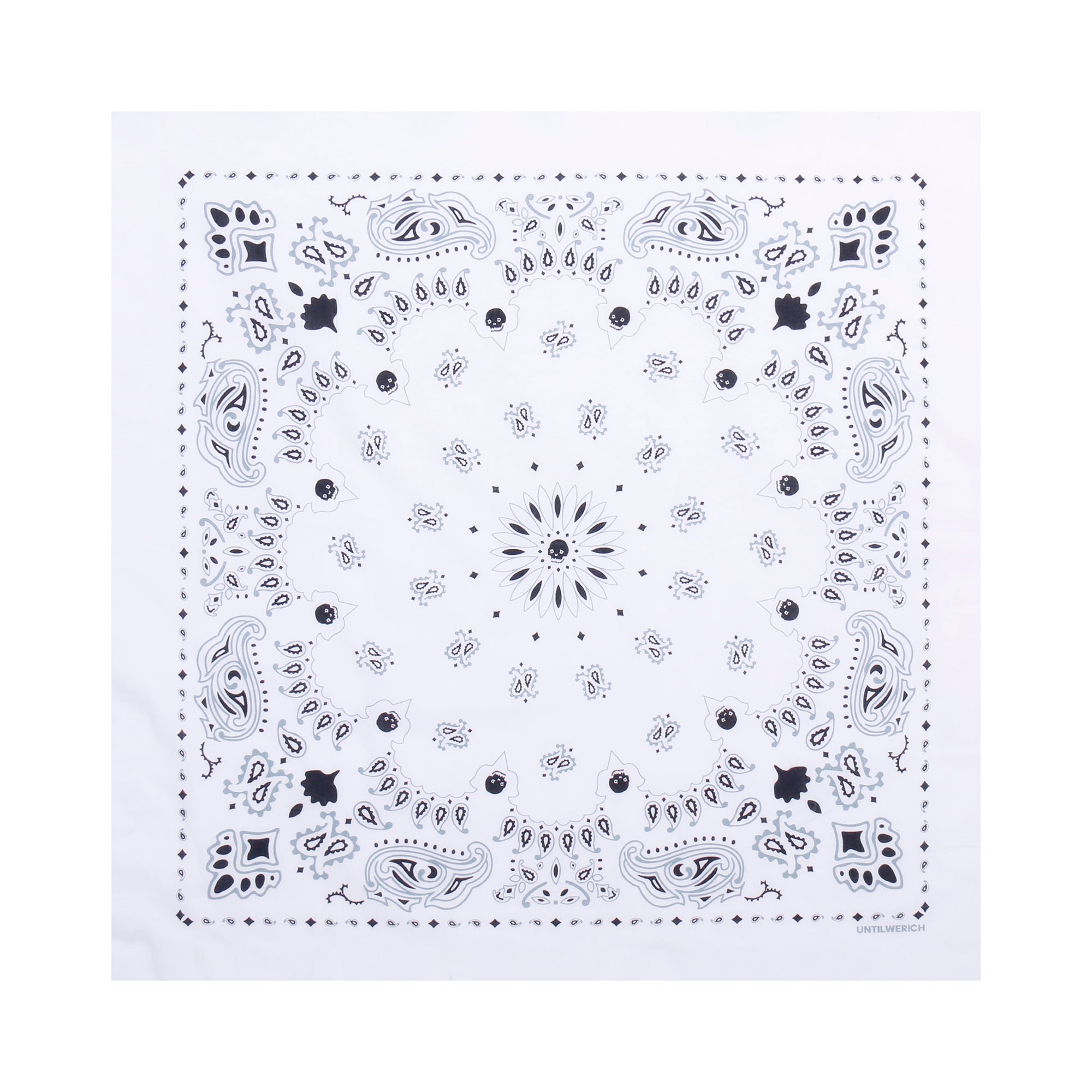 UNTILWERICH Paisley Square Bandana