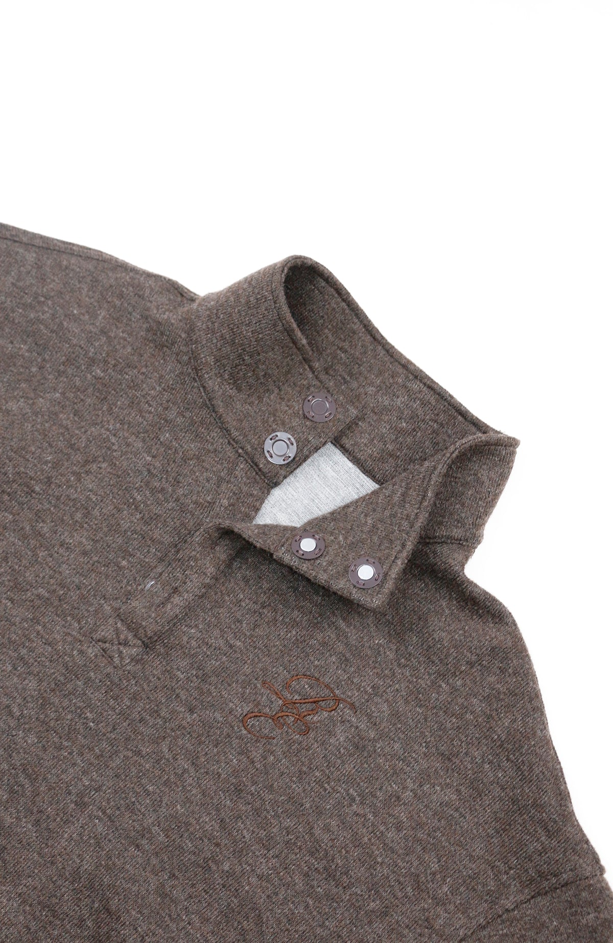 RELABEL Embroidered Magnetic Turtleneck Wool Sweater