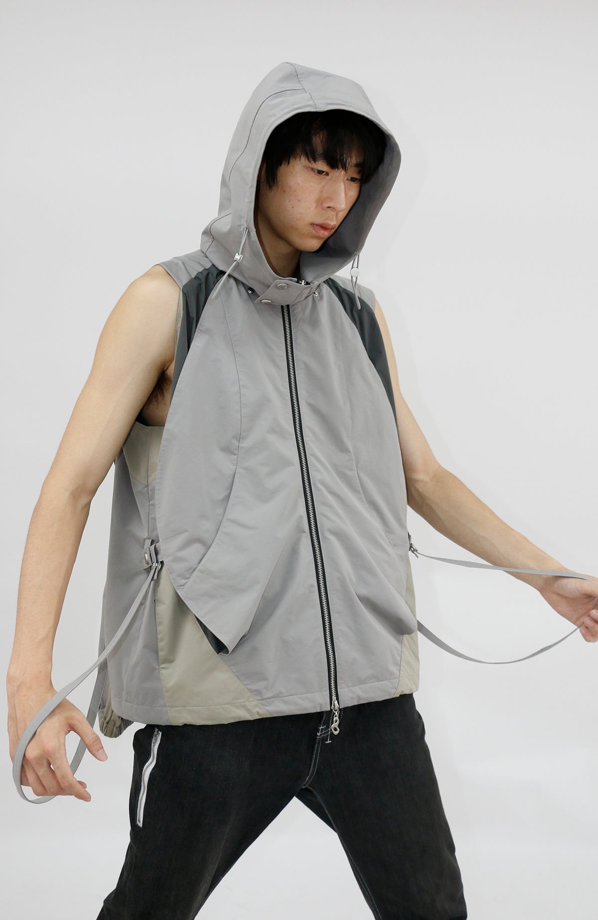 RELABEL Deconstructed Spliced Three-Way Outdoor Shell Jacket