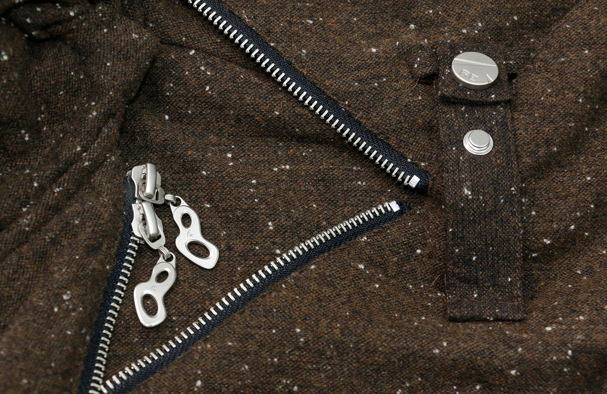 RELABEL Deconstructed Pleated Wool-Blend Trousers